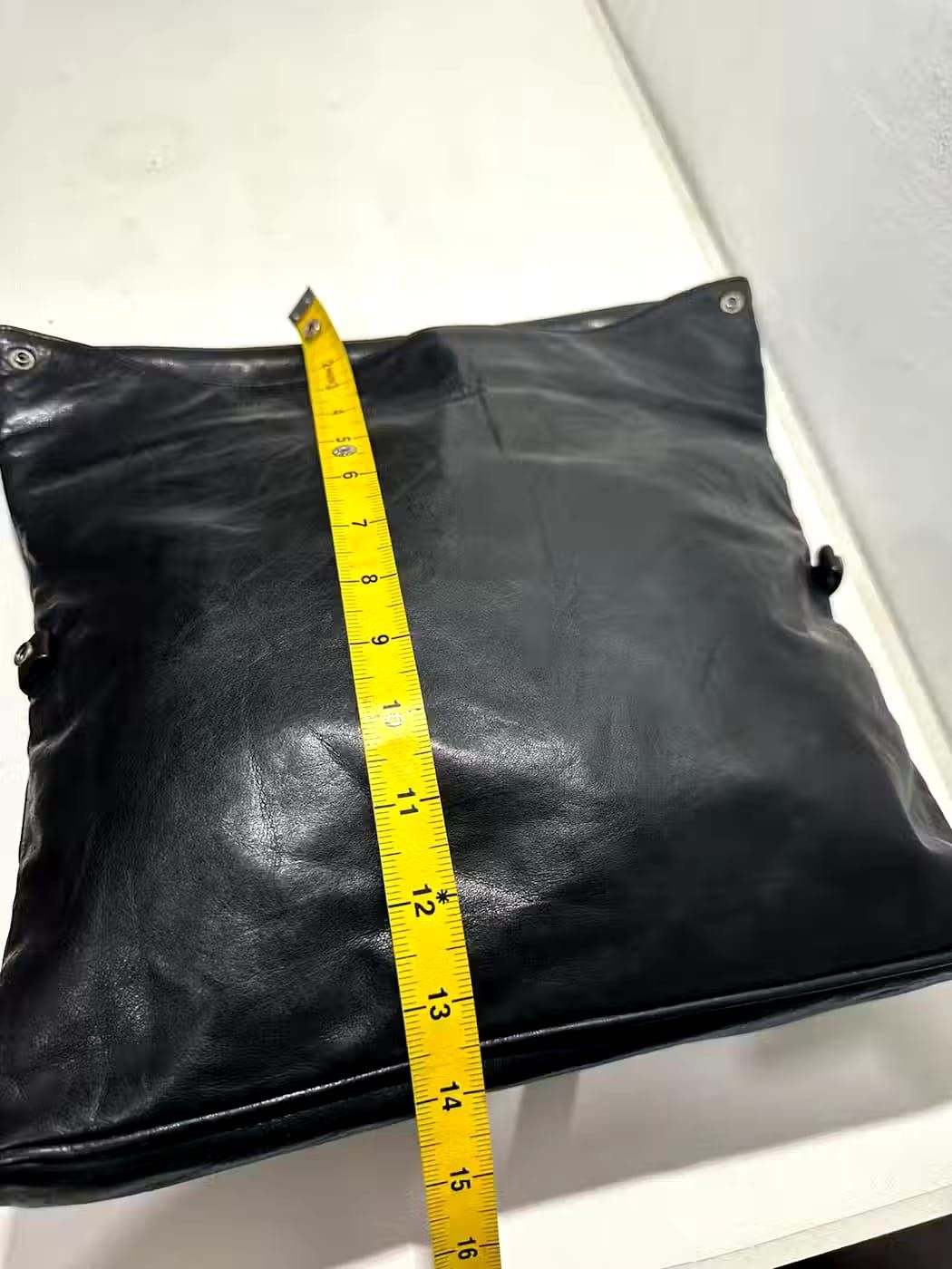 Issey Miyake Rare!!! Issey Miyake Design Studio Leather Clutch bag Size ONE SIZE - 9 Thumbnail