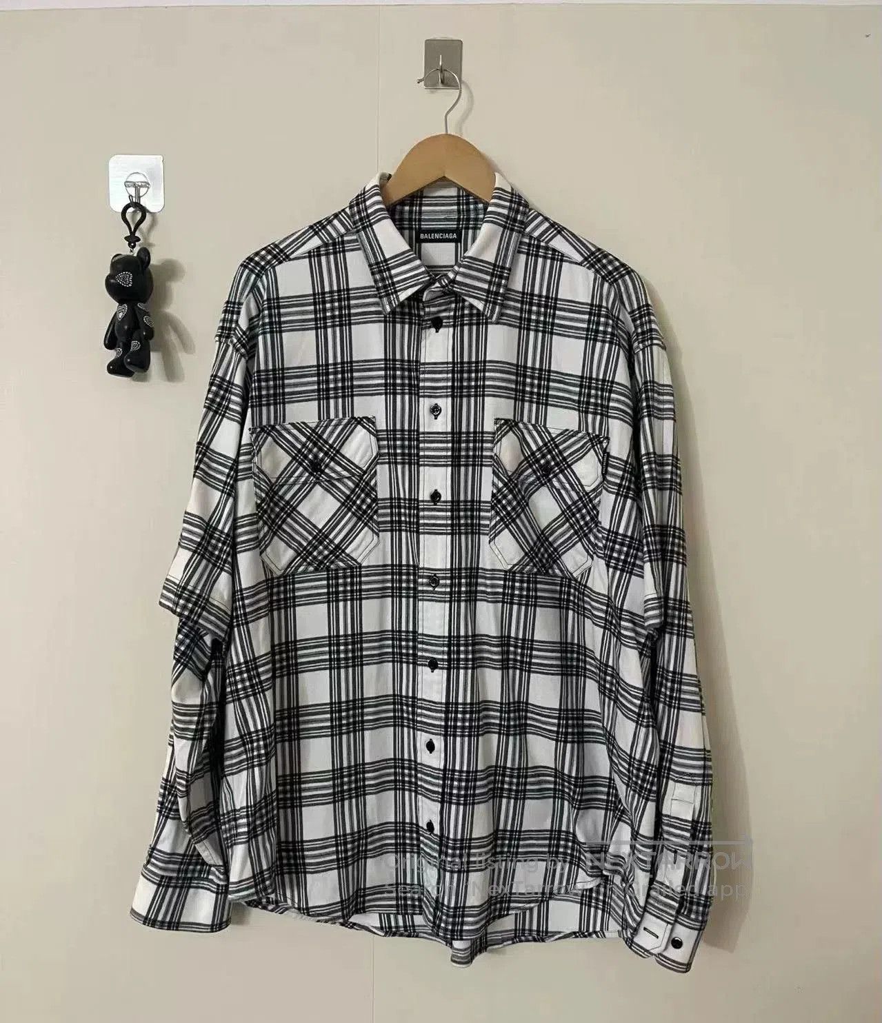 Balenciaga balenciaga wool mock layered shirt. Size US M / EU 48-50 / 2 - 1 Thumbnail