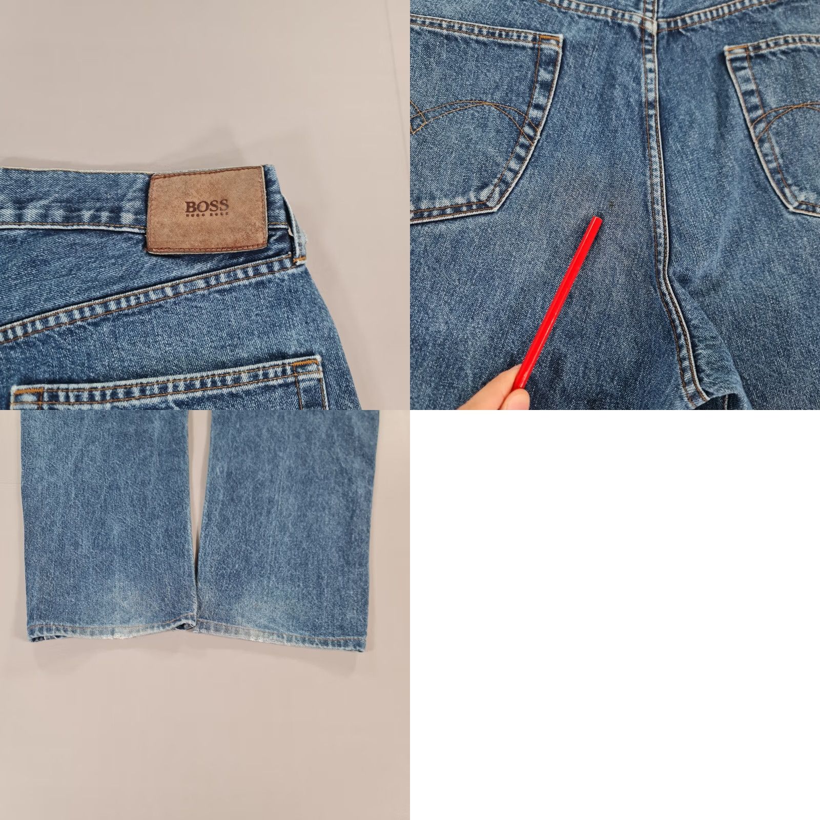 Hugo Boss VINTAGE Hugo Boss Jeans Blue W36 L31 Yukon Straight Leg Denim Jeans Mens Reg 36 31 Blue 5-Pocket Design Buttons Size US 36 / EU 52 - 8 Thumbnail