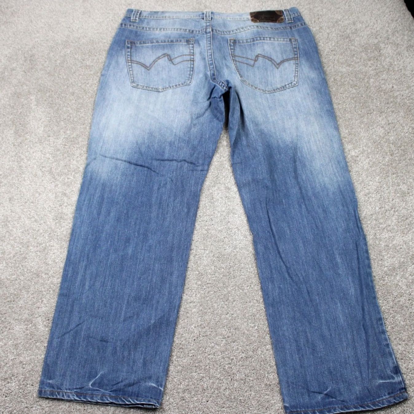 Pelle Pelle Pelle Pelle Jeans Mens 42x34 Blue Baggy Y2K 90s Vintage Hip Hop Straight Skater Jeans Mens 42 Blue Pelle Pelle 90s Theme Boys? Size US 42 / EU 58 - 6 Thumbnail
