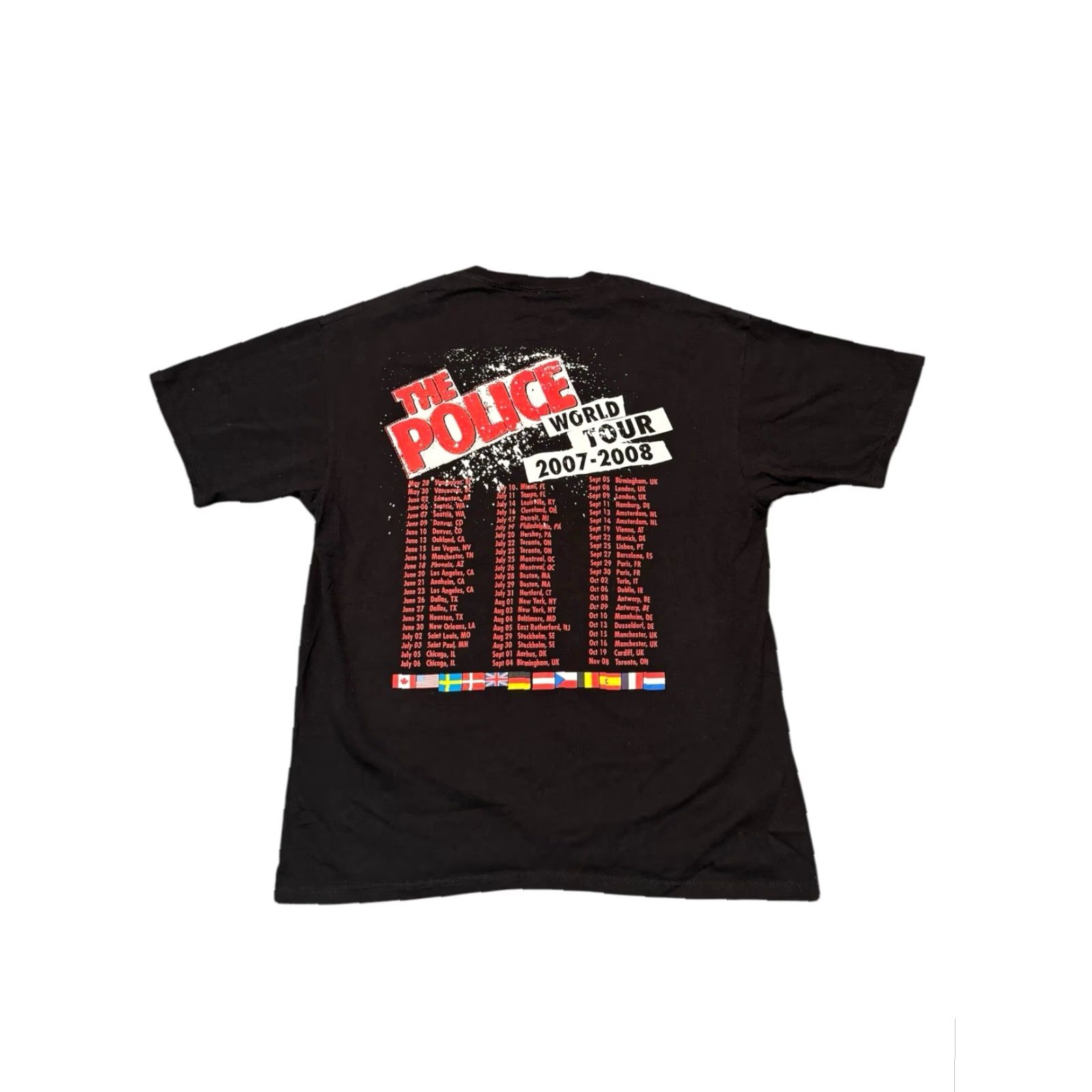 Anvil VINTAGE The Police 2007-2008 World Tour Concert T-shirt XL Black Size US XL / EU 56 / 4 - 6 Thumbnail