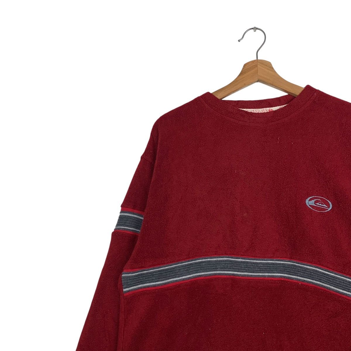 Quiksilver QUIKSILVER Pullover Red Fleece Crewneck Sweater #1585-C71 Size US L / EU 52-54 / 3 - 6 Thumbnail