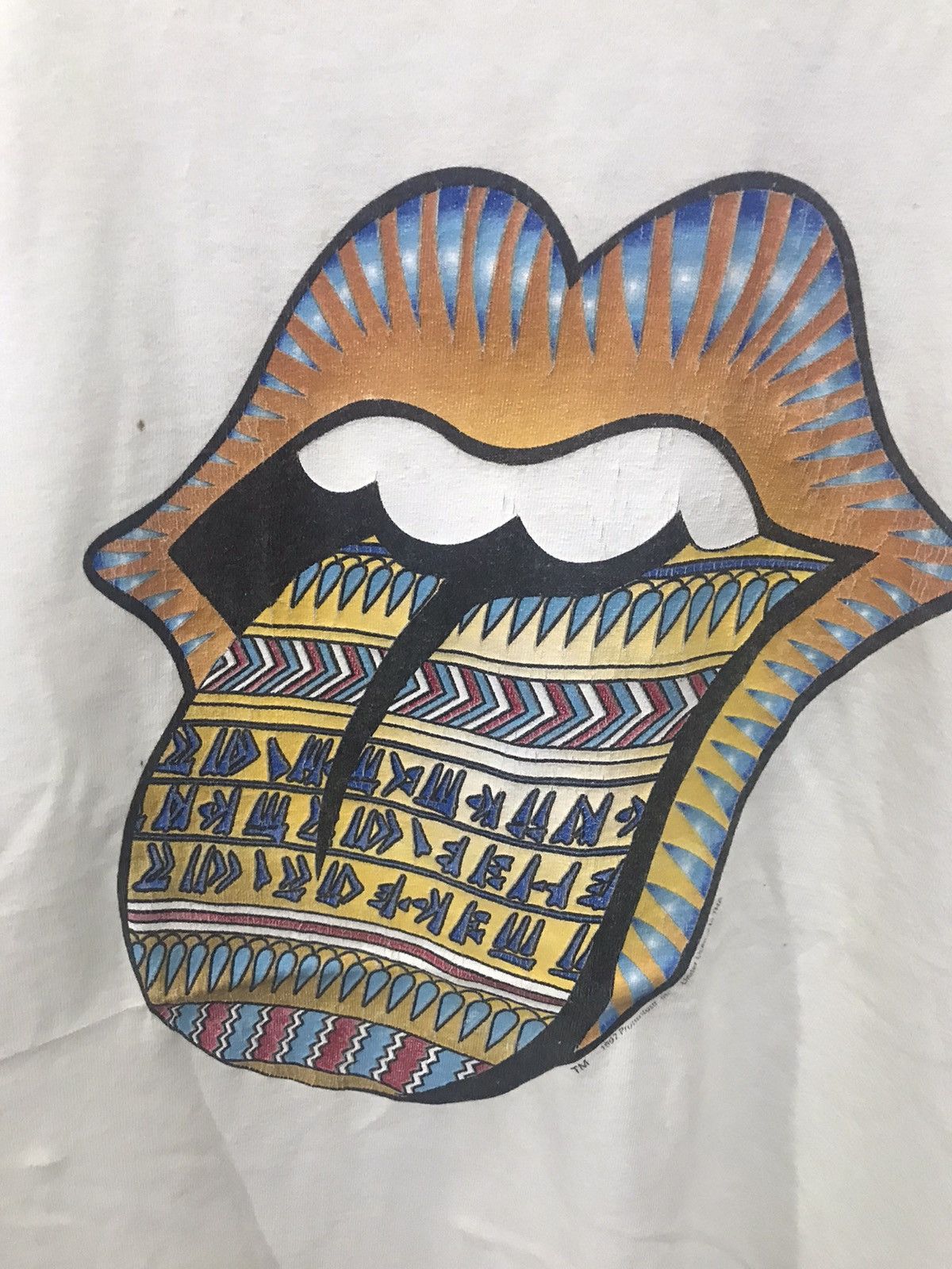 Band Tees × The Rolling Stones × Vintage Vintage The Rolling Stone Bridge To Babylon World Tour Tee Size US L / EU 52-54 / 3 - 3 Thumbnail