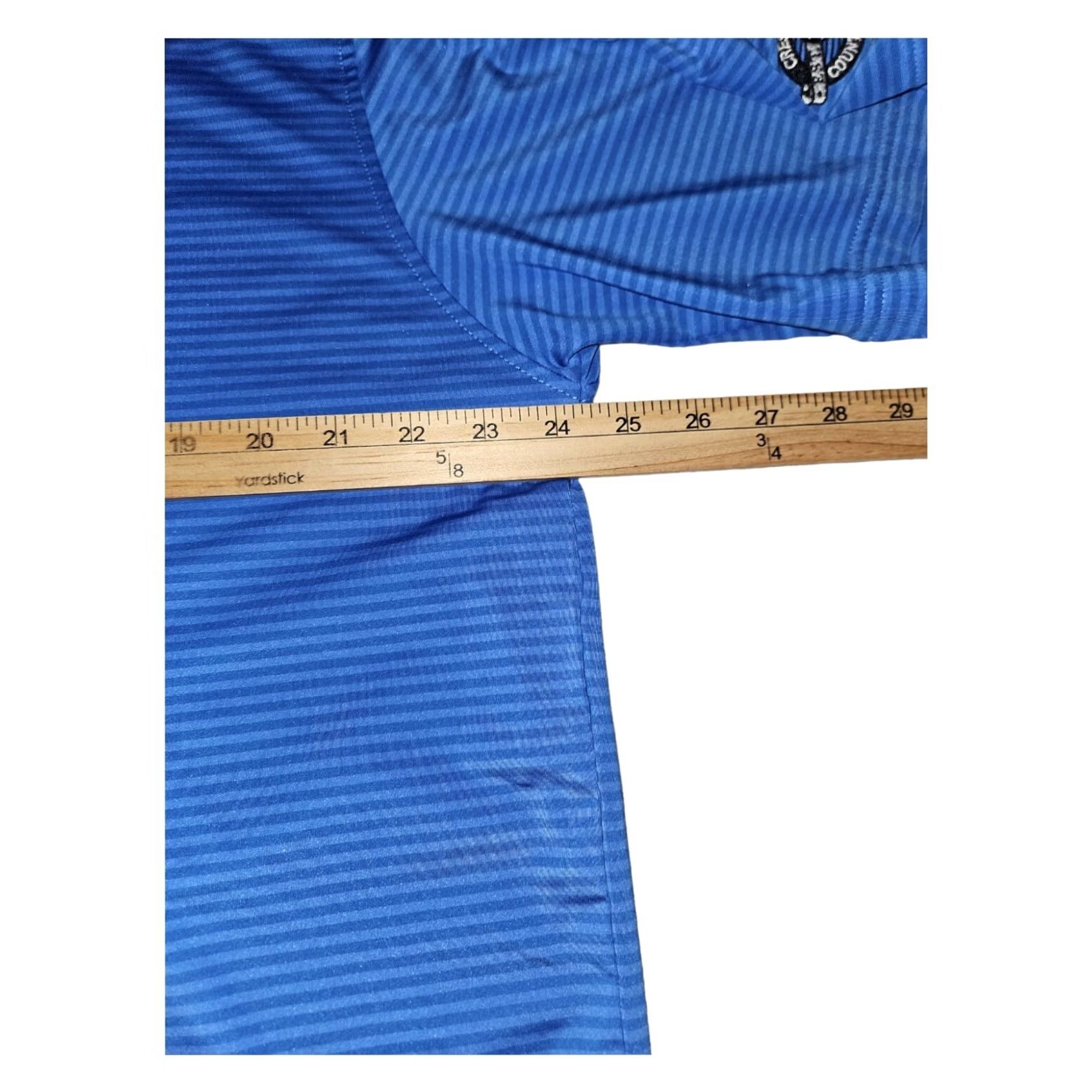 Footjoy FootJoy Polo Shirt Men's XL Short Sleeve Blue Striped Embroidered Golf Size US XL / EU 56 / 4 - 3 Thumbnail