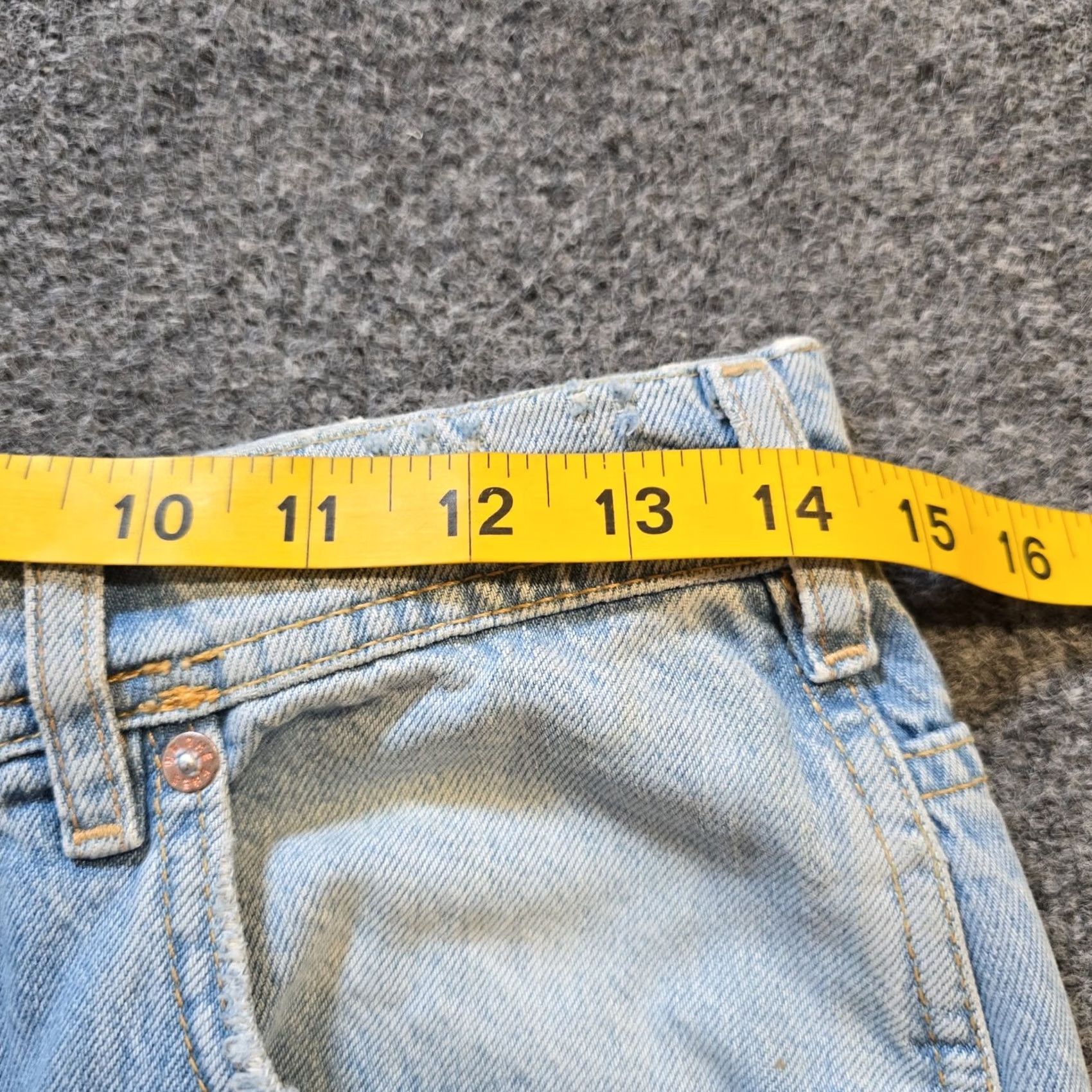 Free People Free People Jeans Womens 25 Blue Wide Leg Button Fly Distressed Raw Hem Casual Bohemian Fall Summer Spring Winter 5-Pocket Mens? Size 42" / US 20 - 6 Thumbnail