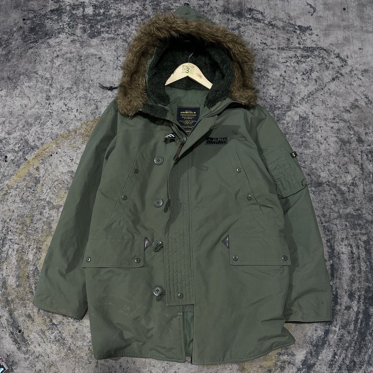 Alpha Industries Alphaindustries Inc Usa Fur Jacket Green Size US XXL / EU 58 / 5 - 1 Thumbnail