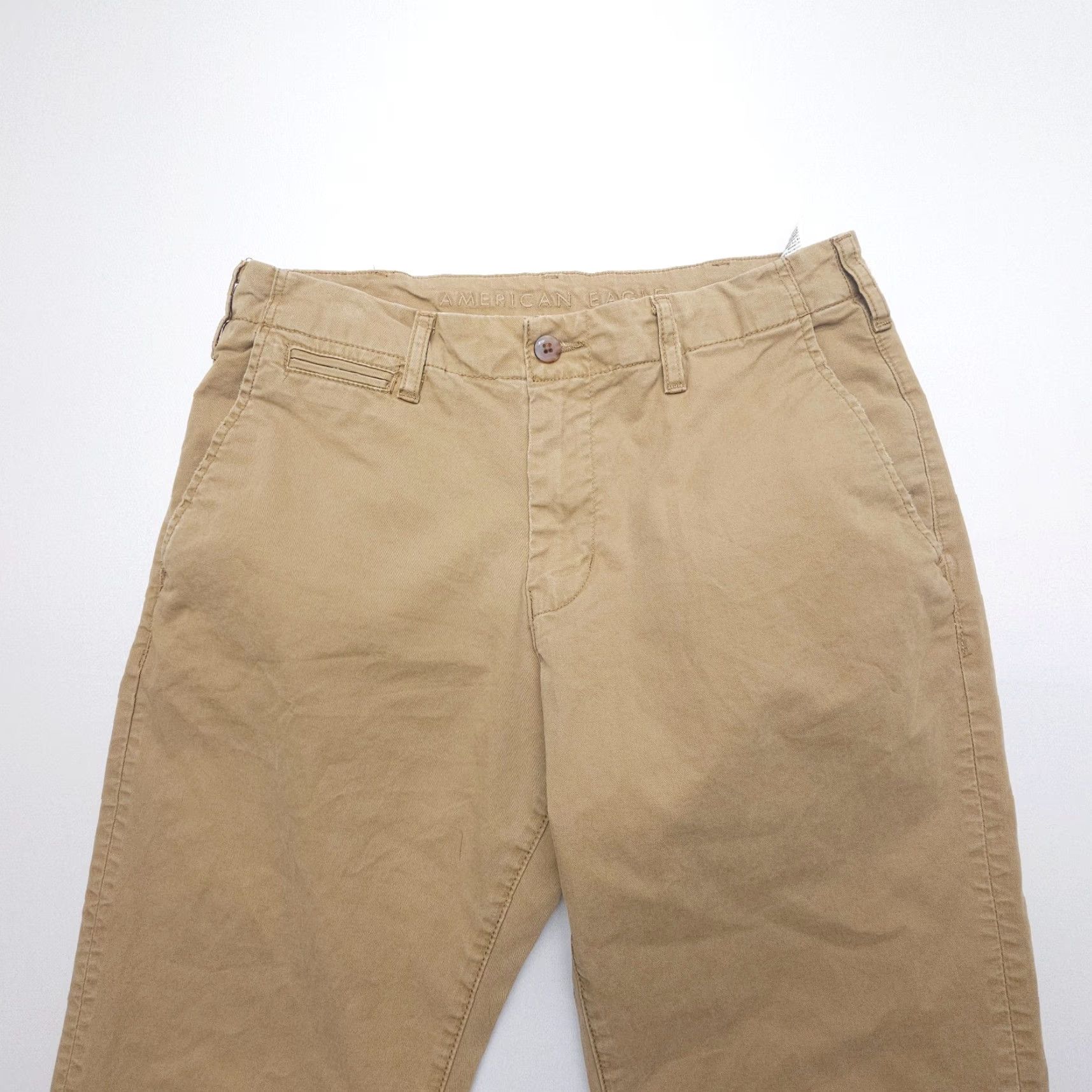 American Eagle Outfitters American Eagle Outfitters Mens Chino Pants 32 Regular Brown Twill Straight Inseam 30" Vintage No Size US 32 / EU 48 - 3 Thumbnail