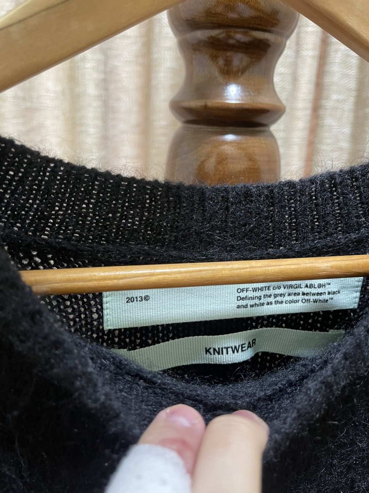 Off-White Off-White Brushed Mohair Arrows Sweater Size US S / EU 44-46 / 1 - 3 Thumbnail