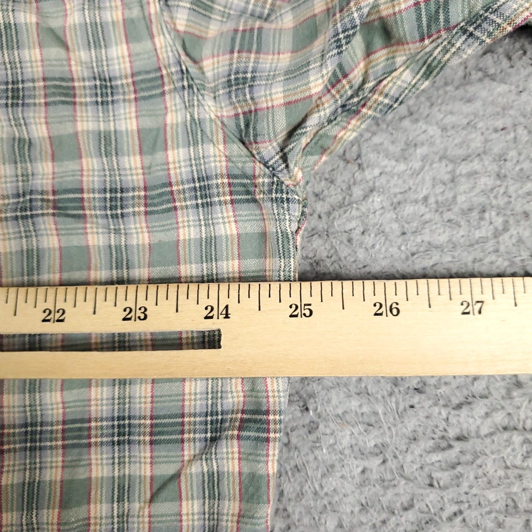 Ralph Lauren Ralph Lauren Shirt Mens Large Green Beige Plaid Pony Button Up Long Sleeve Size US L / EU 52-54 / 3 - 6 Thumbnail