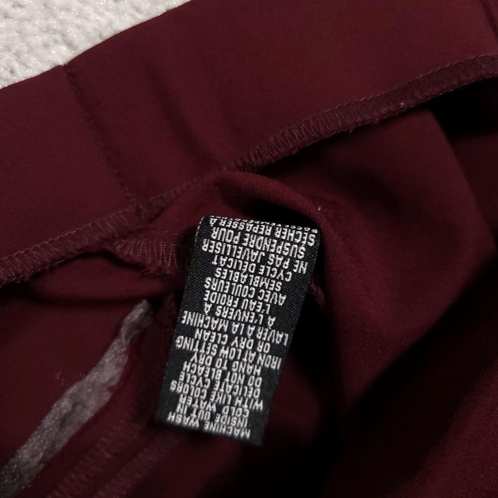 Nicole Miller Nicole Miller Pants Womens Small Burgundy High Rise Slim Stretch Dress Workwear Size 28" / US 6 / IT 42 - 6 Thumbnail
