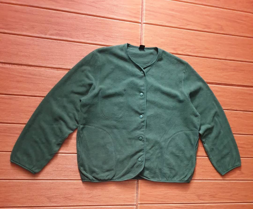 Japanese Brand WMB Green Colour snap button fleece Sweater Size US M / EU 48-50 / 2 - 4 Thumbnail