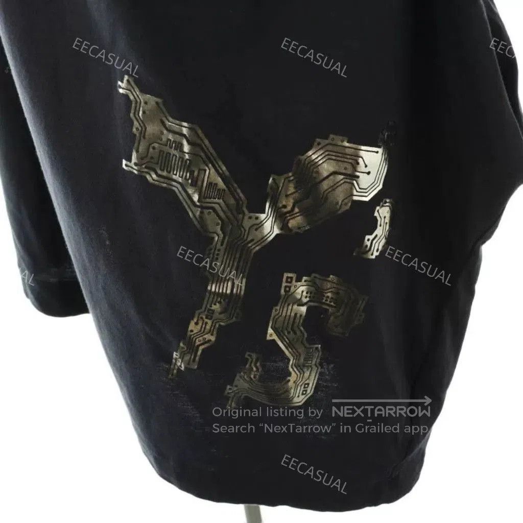 Y's Yamamoto Black Blue Letter Oversize T. Size M / US 6-8 / IT 42-44 - 5 Thumbnail