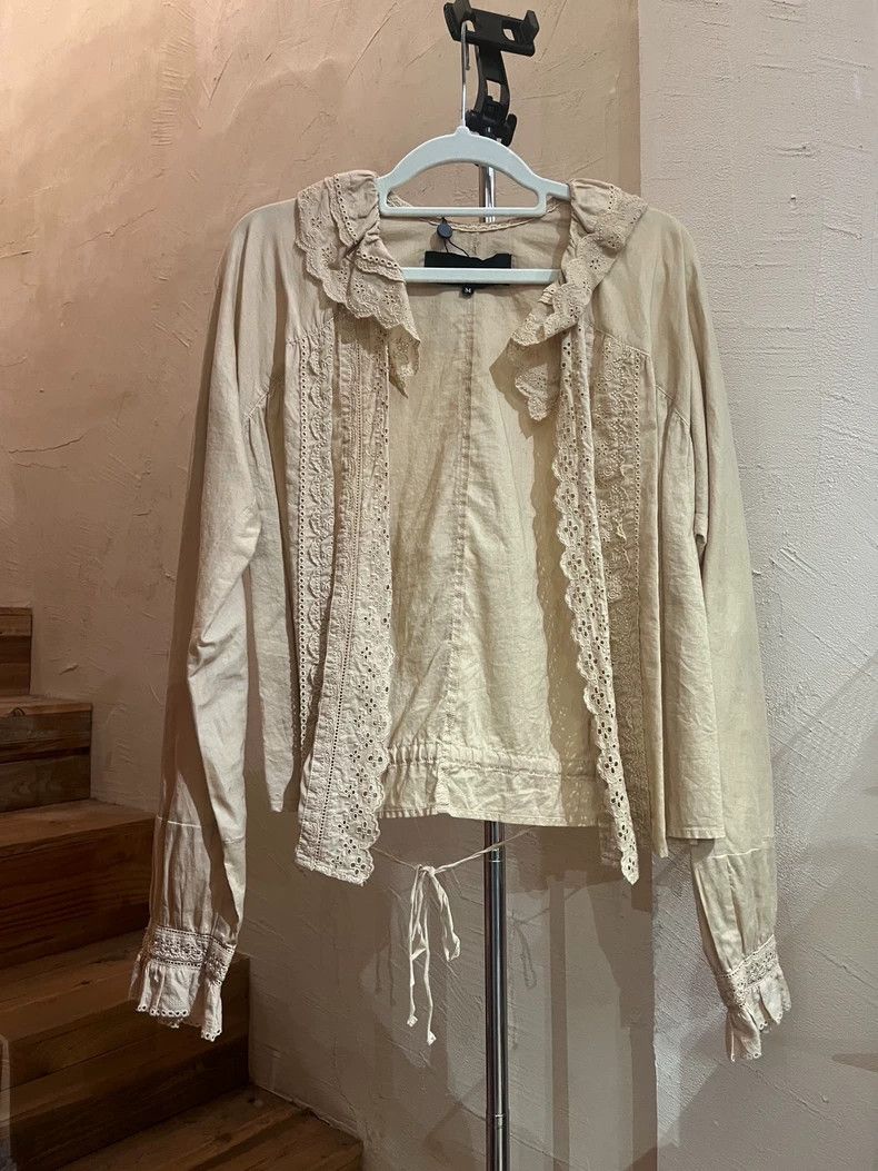 Comme Des Garcons Light Lace Drawstring Cardigan