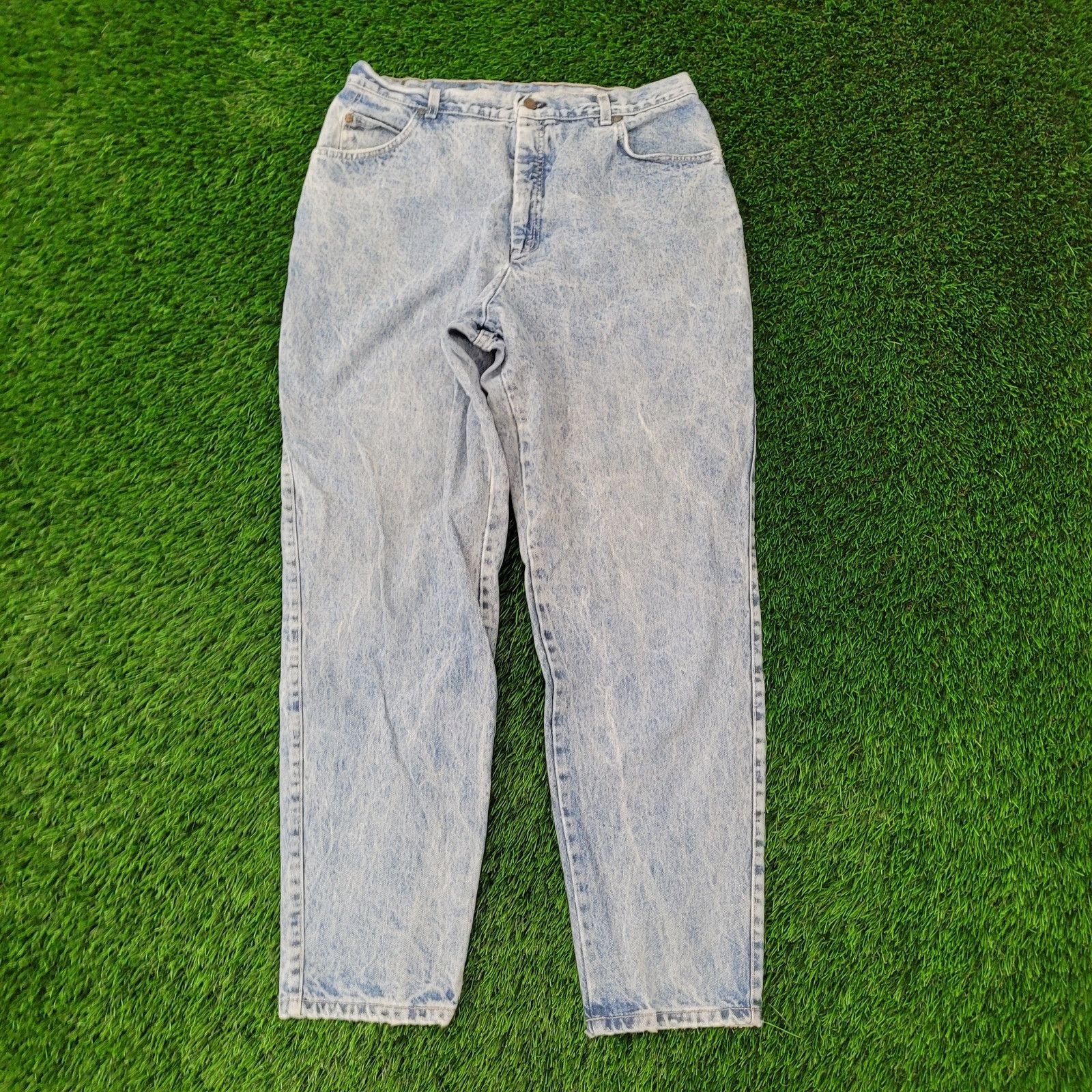 Levi's Vintage LEVIS 573 Tapered Jeans Womens 16/18 34x31 Acid-Wash Size 40" / US 18 - 1 Thumbnail