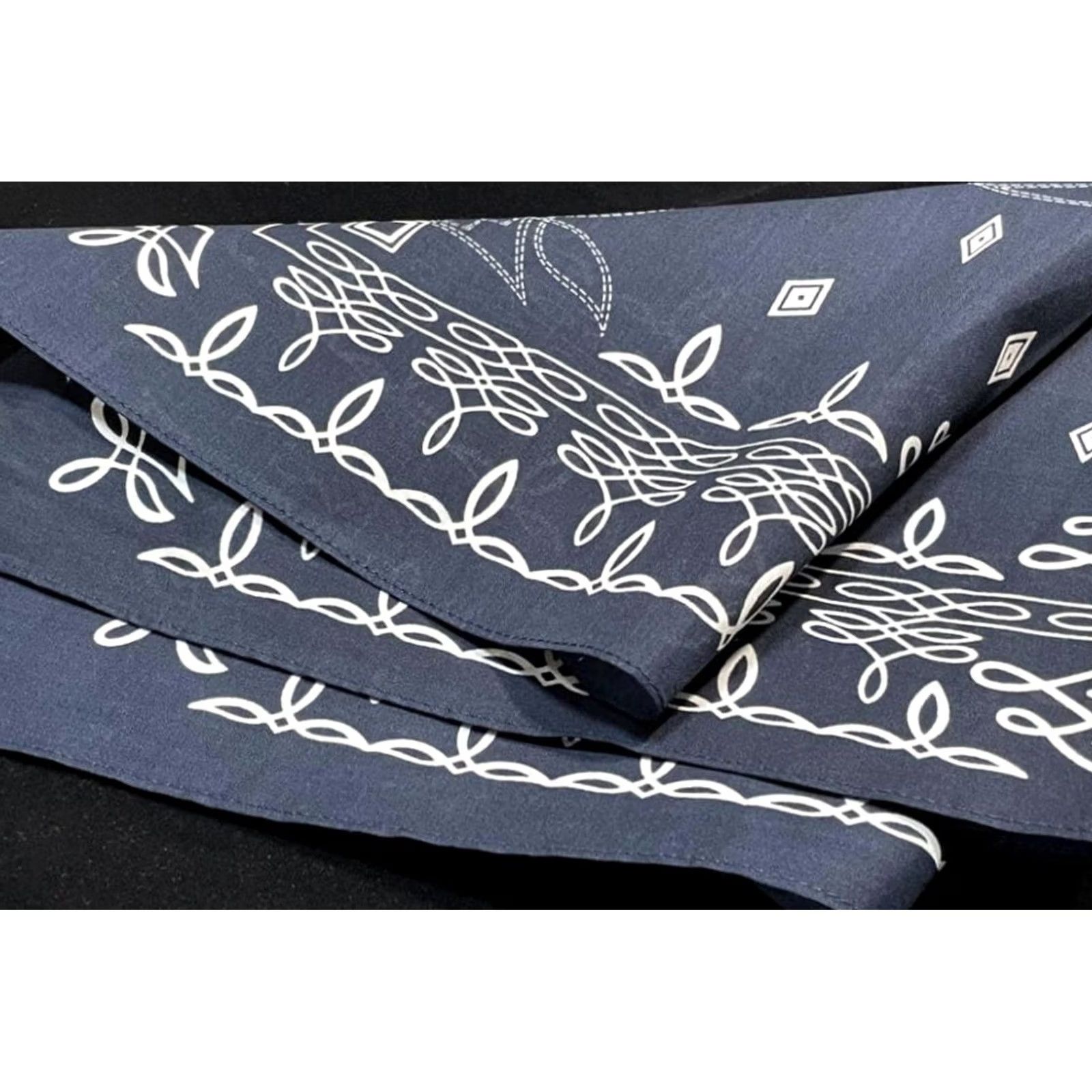 Ralph Lauren RRL Ralph Lauren Bandana Handkerchief Blue Cotton Unisex 55×55cm 90s Logo Shirt? Size ONE SIZE - 5 Thumbnail