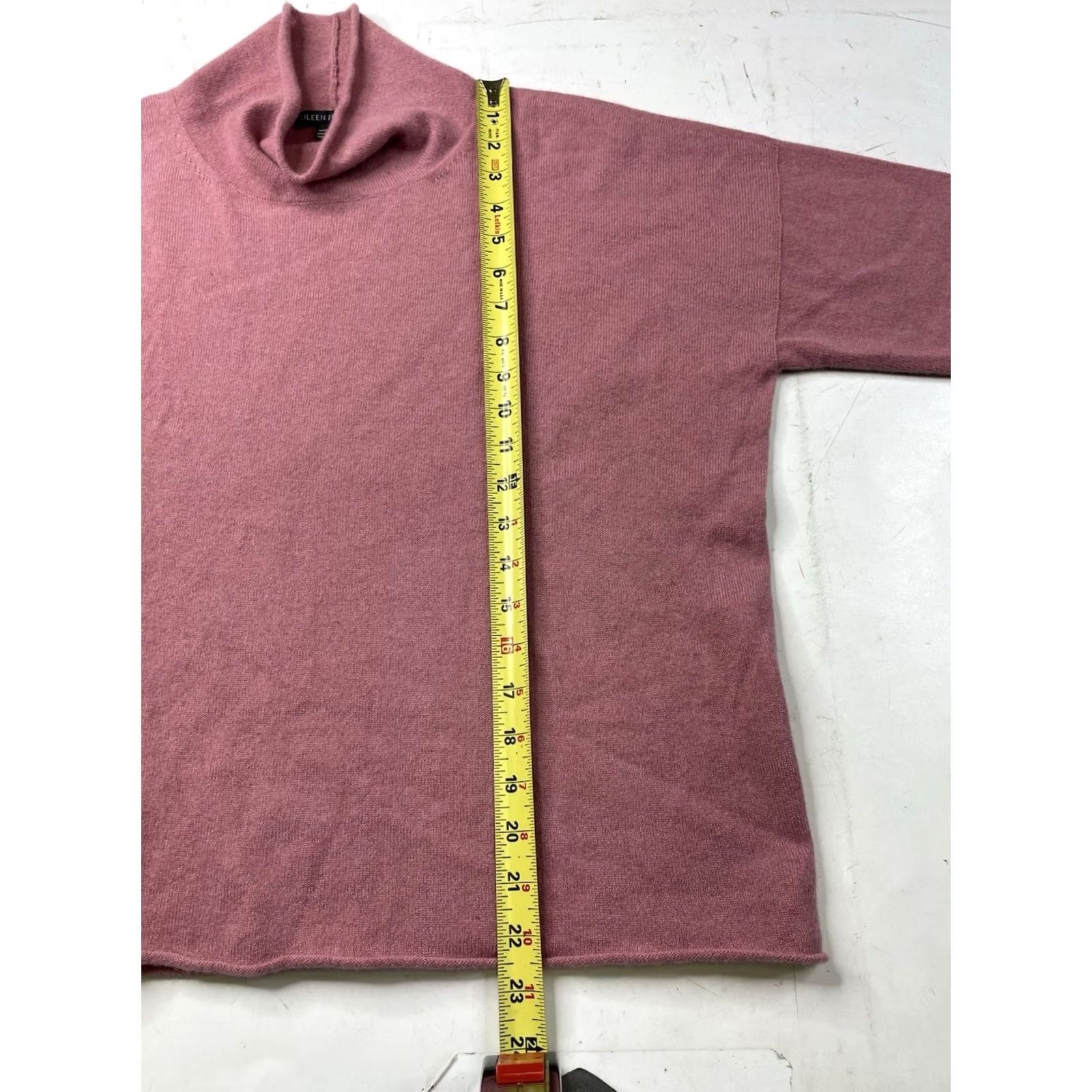 Eileen Fisher Eileen Fisher 100% Cashmere Turtleneck/ Cowl Neck Pullover Sweater Womens Small Pink Size S / US 4 / IT 40 - 4 Thumbnail