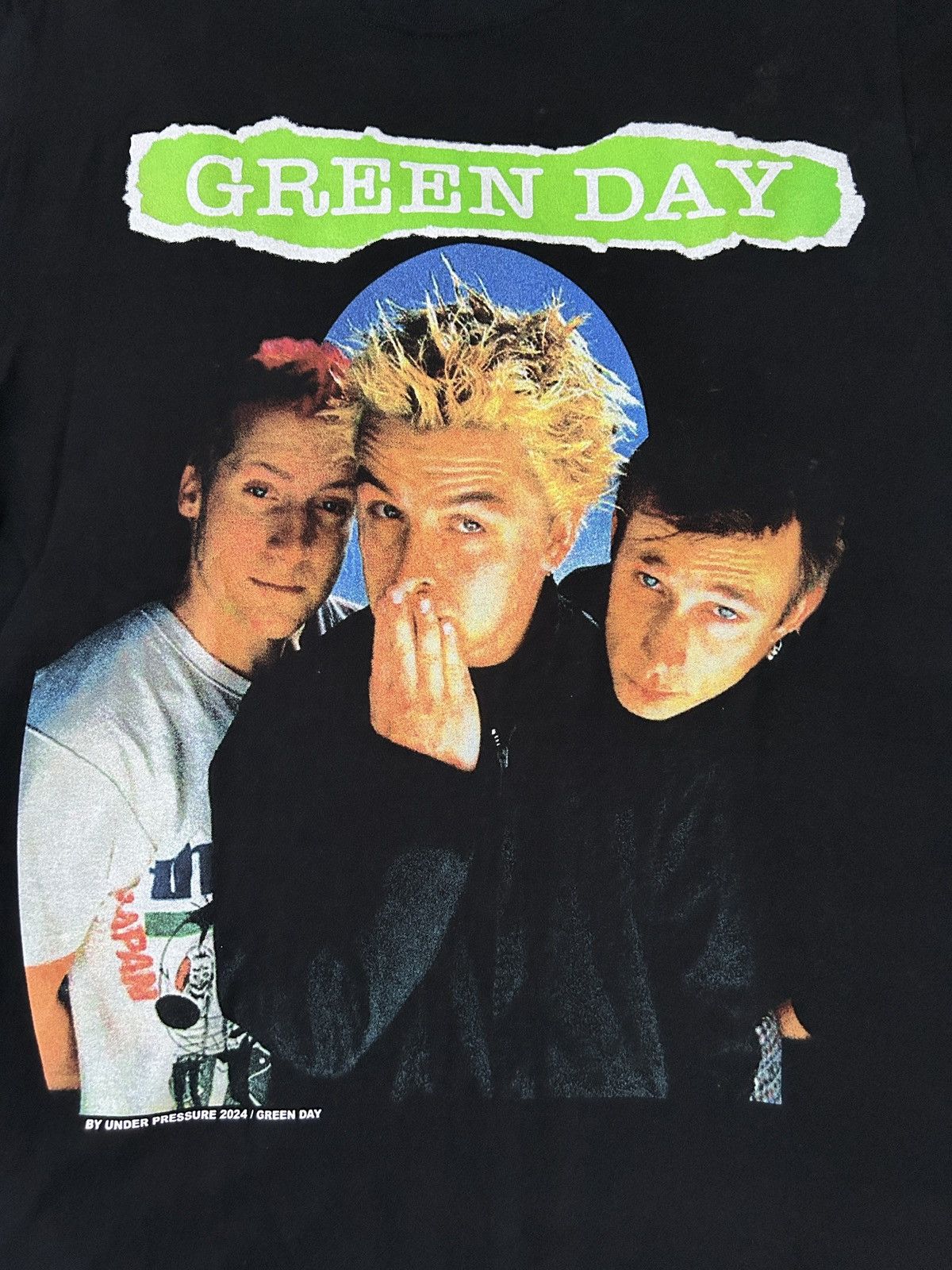 image of Band Tees Limited Green Day Dookie Bootleg Tees in Black, Men's (Size Large)