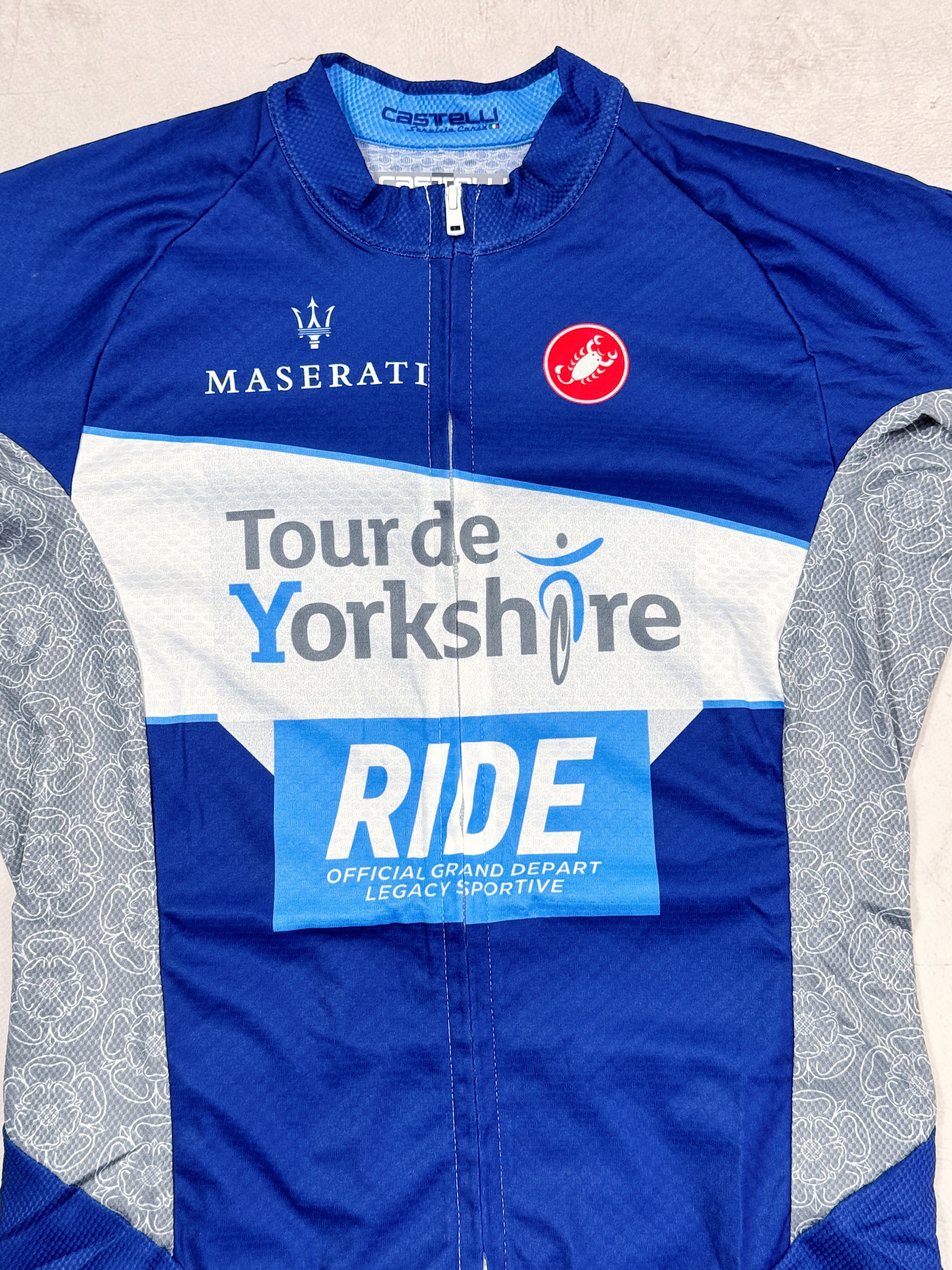 Sports Specialties Castelli Cycling Jersey Tour de Yorkshire Ride Maserati Size US M / EU 48-50 / 2 - 3 Thumbnail