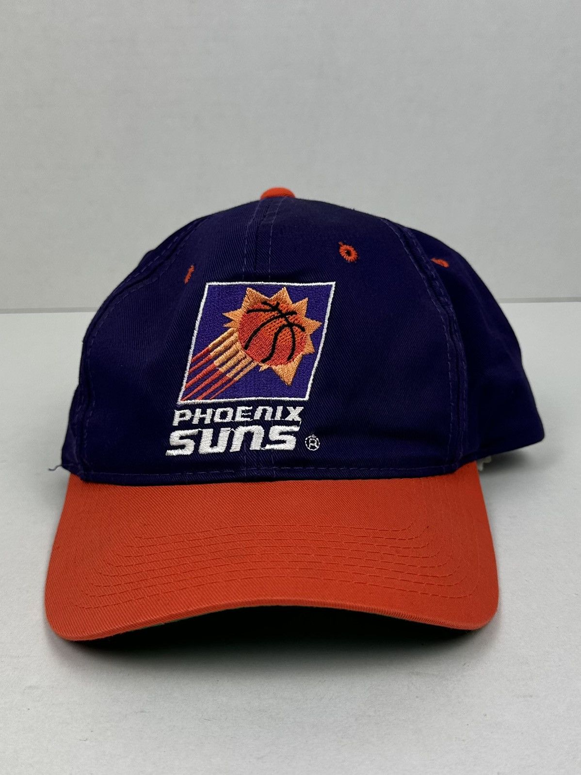 NBA Vintage 90s Pheonix Suns NBA Snapback Hat Cap Purple/Orange Size ONE SIZE - 1 Thumbnail