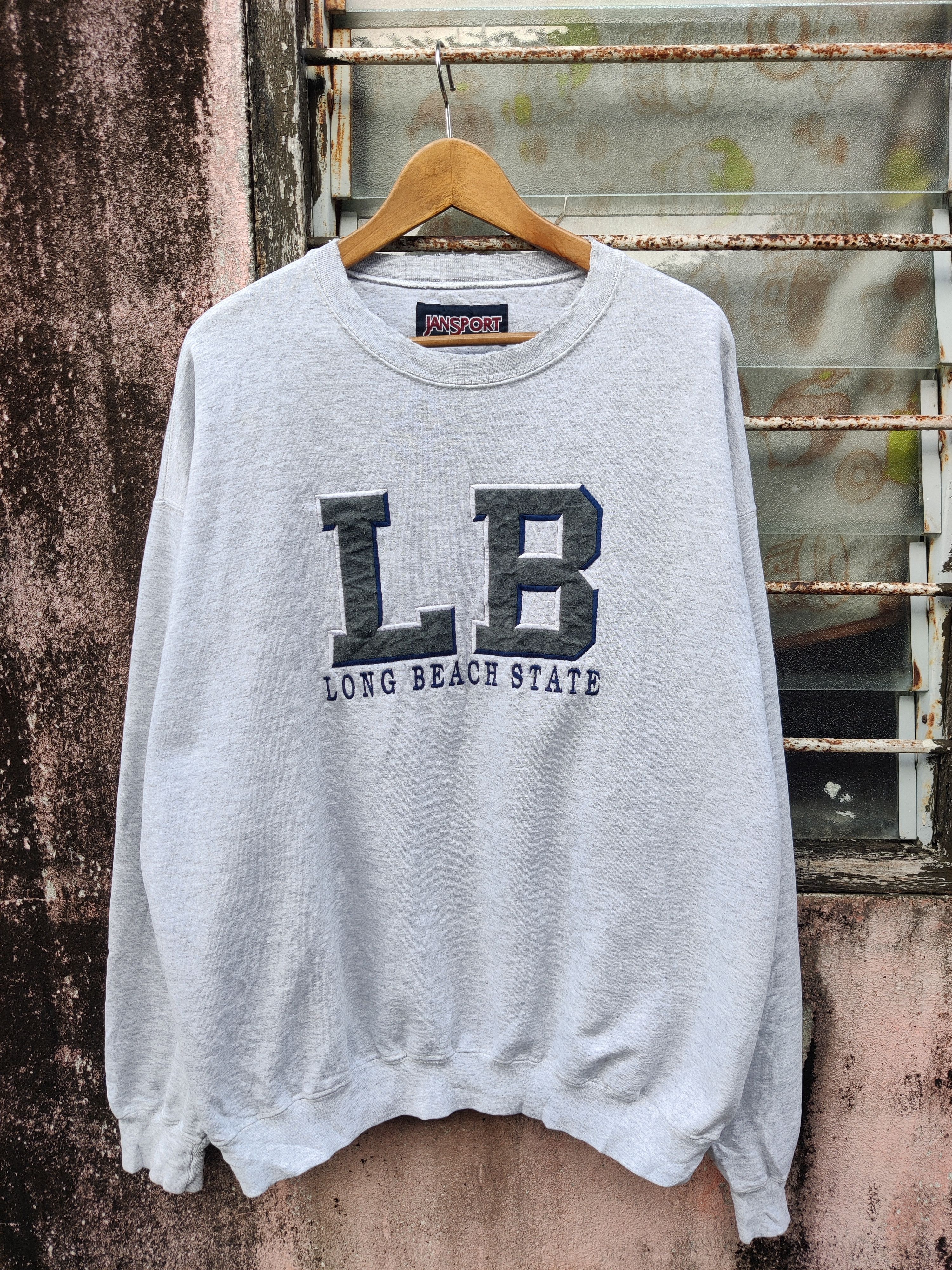 Golden Bear Vintage Distressed Jansport Long Beach State Sweatshirt Size US XL / EU 56 / 4 - 2 Thumbnail