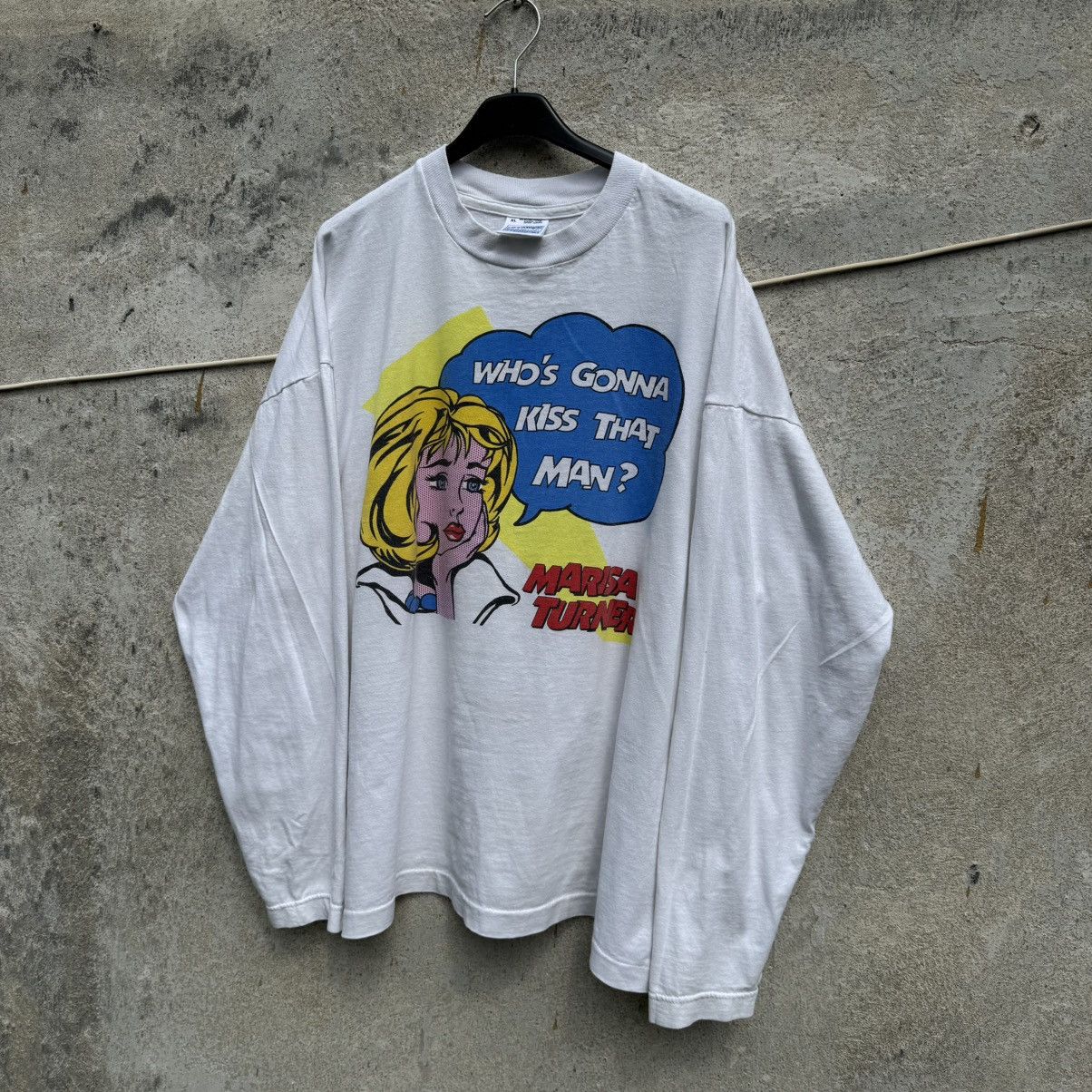 Band Tees Vintage Whos Gonna Kiss Screen Stars Single Stitch 90s Size US XL / EU 56 / 4 - 4 Thumbnail