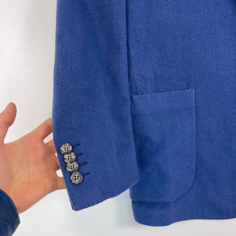 Other Sartoria Attolini Napoli Blue Cashmere Blazer Made In Italy Size M / US 6-8 / IT 42-44 - 3 Thumbnail