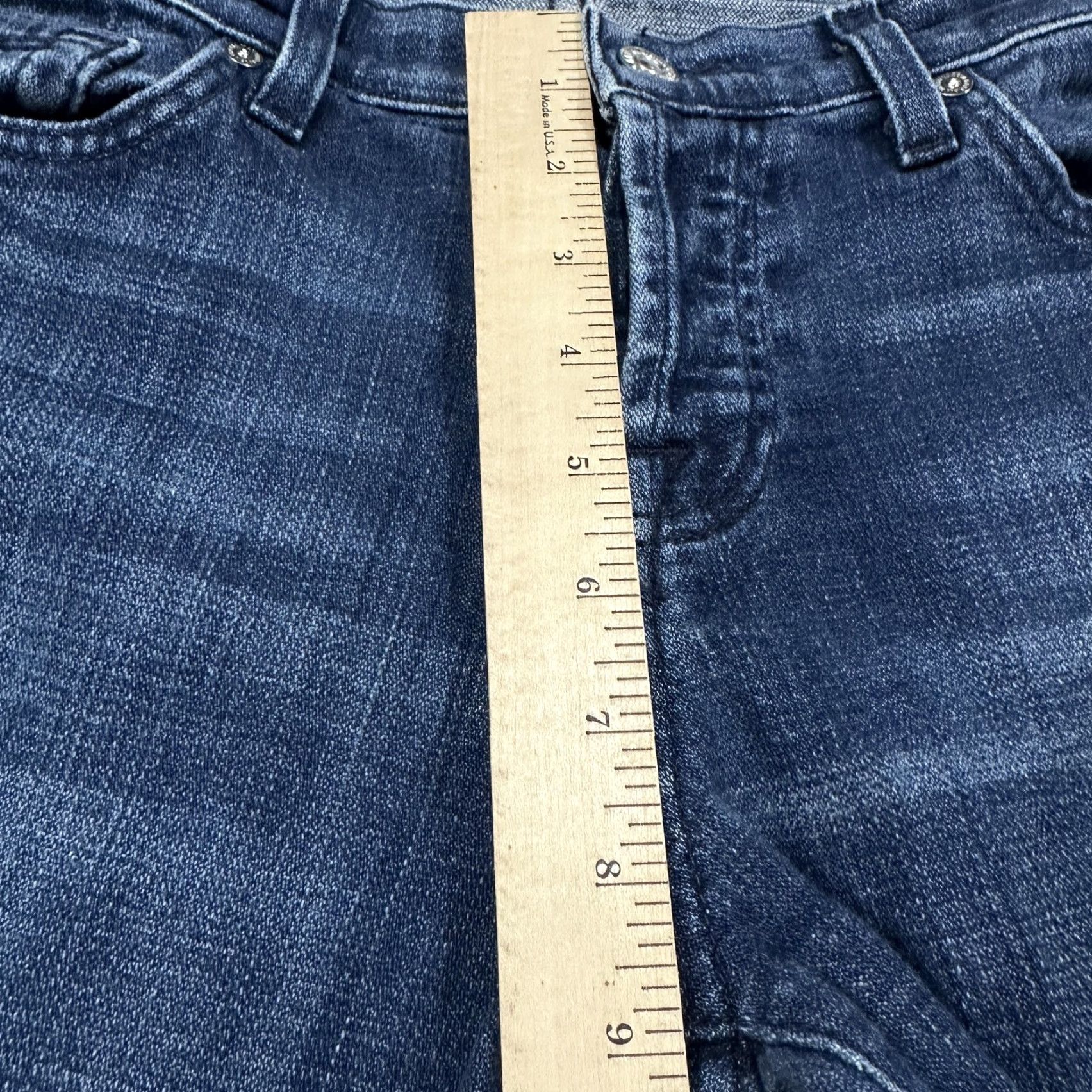 7 For All Mankind 7 For All Mankind Jeans 26 Boyfriend Josefina Blue Slim Stretch Denim Button Fly Jeans Women Slim Mid Blue 7 For All Mankind Josefina Womens Jeans Size 26" / US 2 / IT 38 - 7 Thumbnail