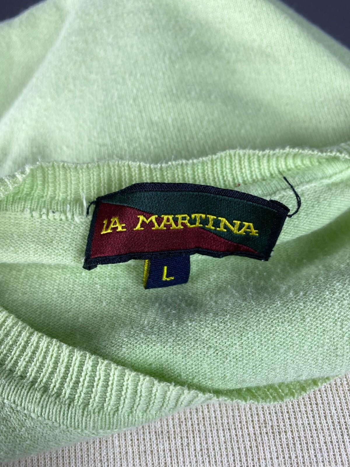La Martina La Martina Green Knit Long Sleeve Sweater Size L Size US L / EU 52-54 / 3 - 8 Thumbnail