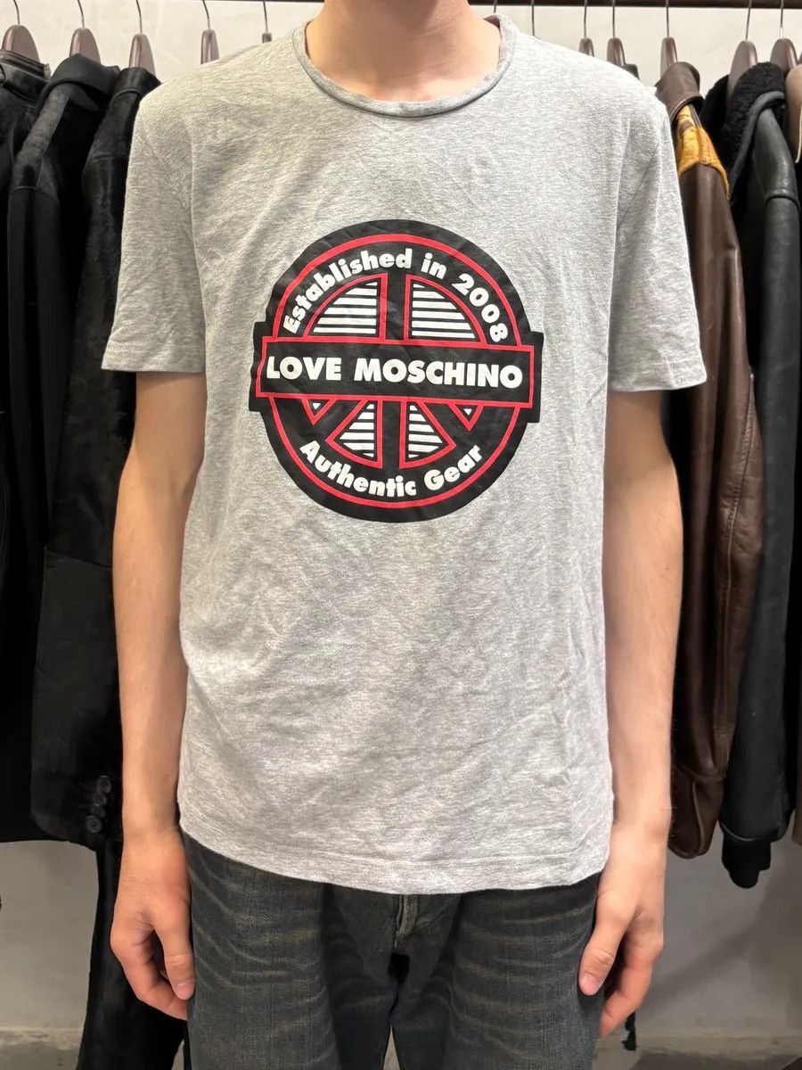 Moschino 2008 Love Moschino Grey Peace Tee-shirt Size US S / EU 44-46 / 1 - 2 Thumbnail