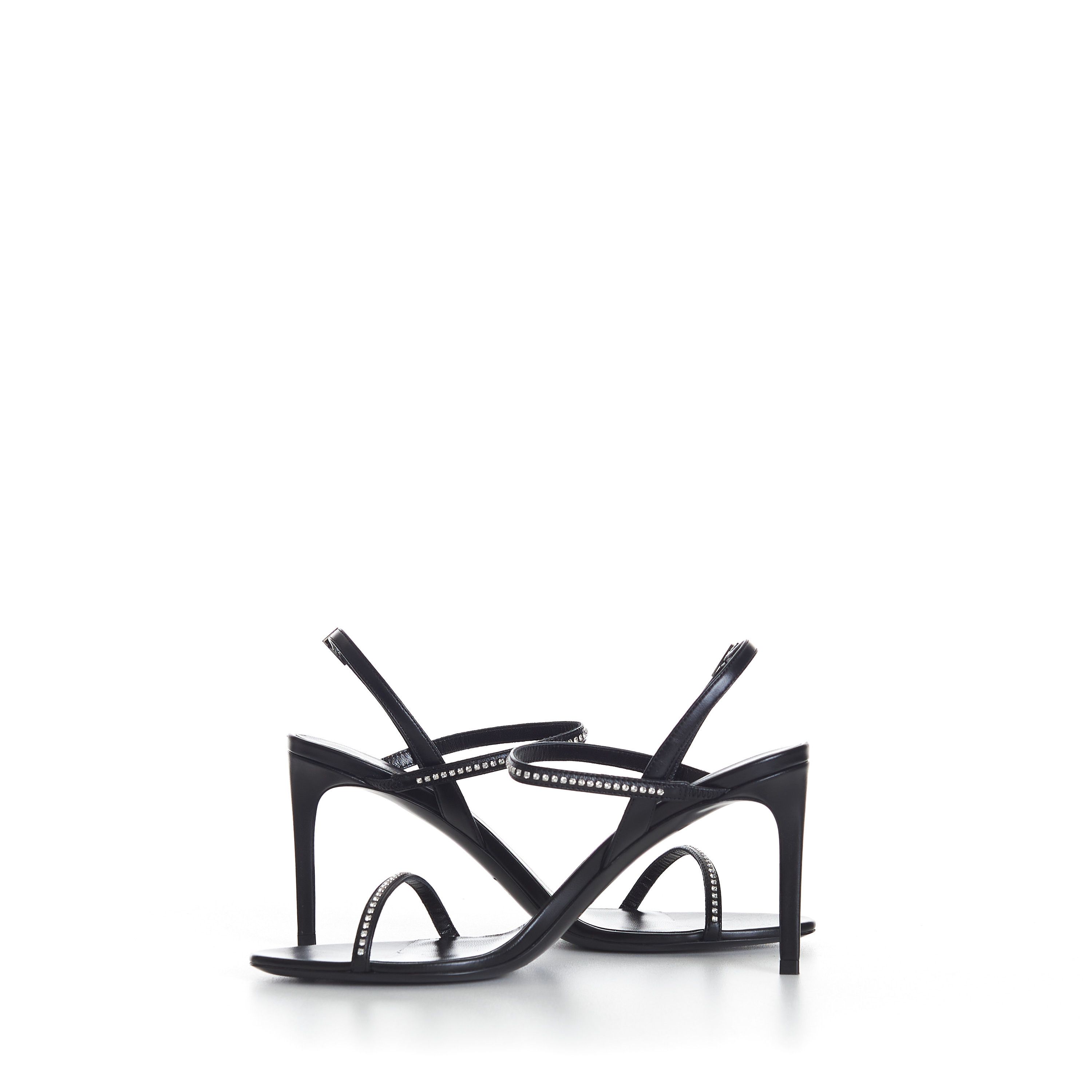 Celine Black Soir Strap Sandal - Strass Embellished Straps Size US 7.5 / IT 37.5 - 9 Thumbnail