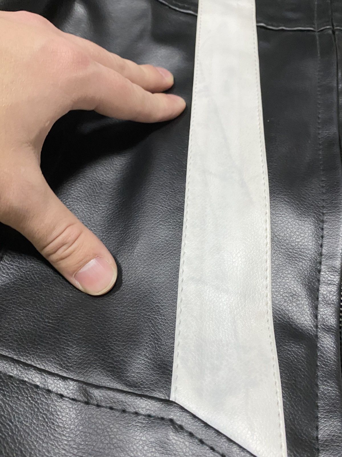 Vintage Ghost rider Robbie Reyes Inspire leather jacket black white Size US M / EU 48-50 / 2 - 6 Thumbnail