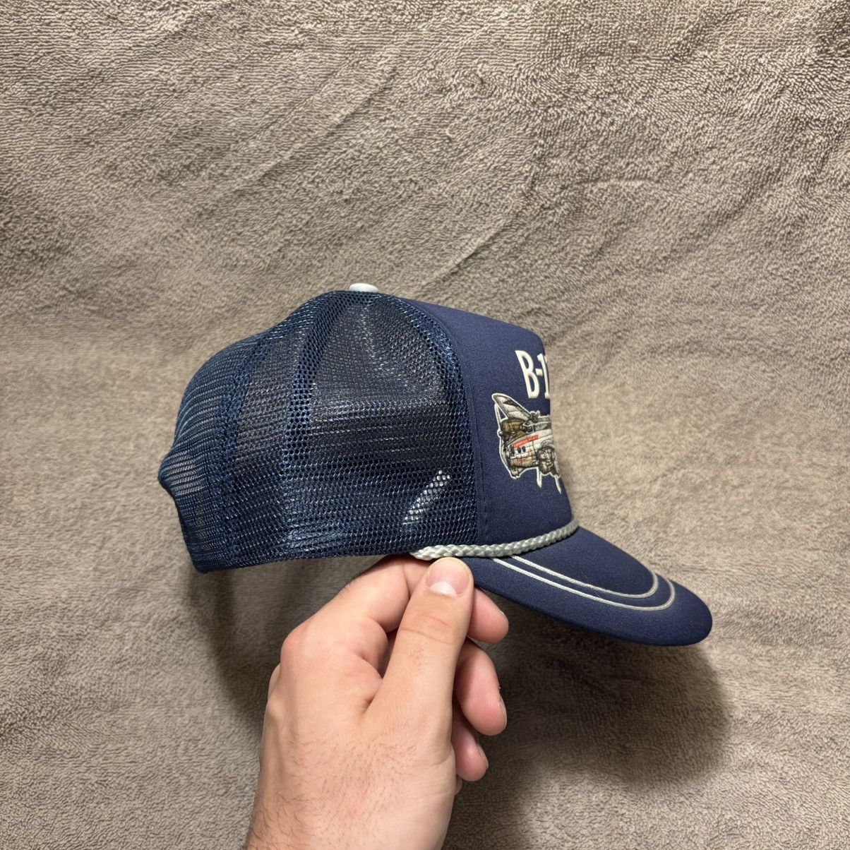 Vintage Vintage B17 Bomber SnapBack Trucker Hat Military Army 80s Size ONE SIZE - 6 Thumbnail