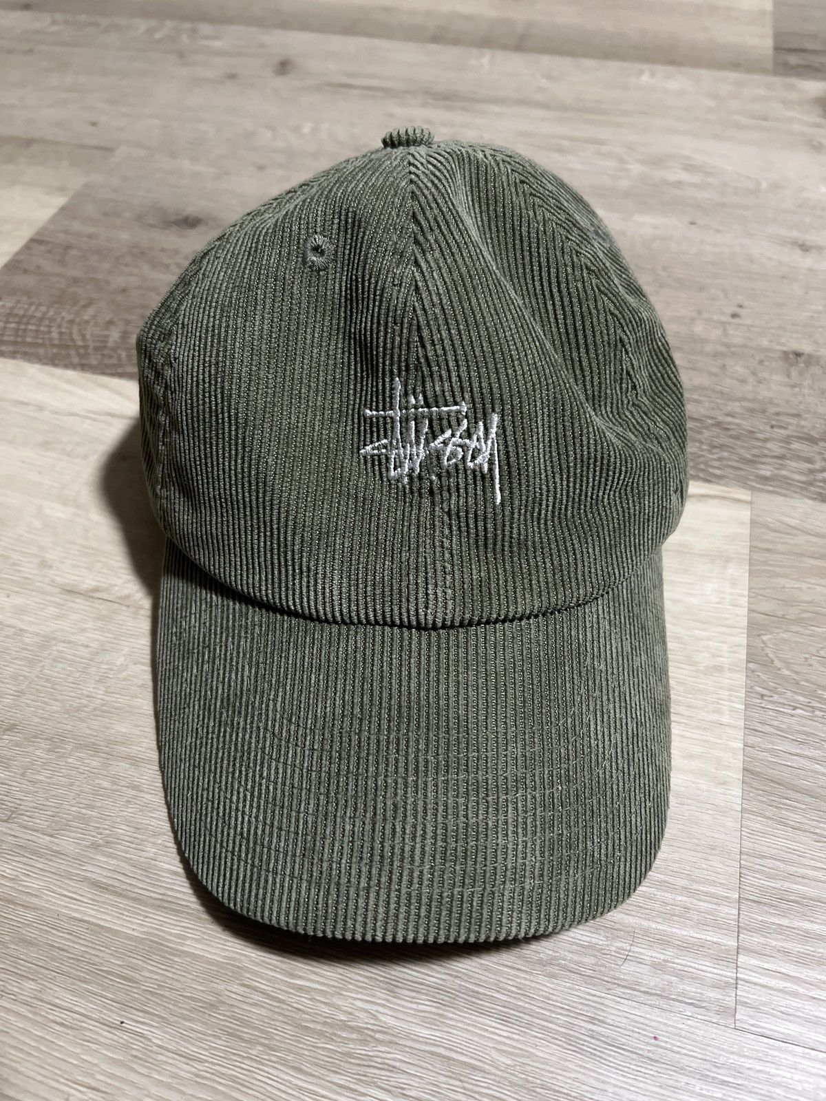 Stussy Stüssy Corduroy Dad Hat – Olive Green Size ONE SIZE - 1 Thumbnail