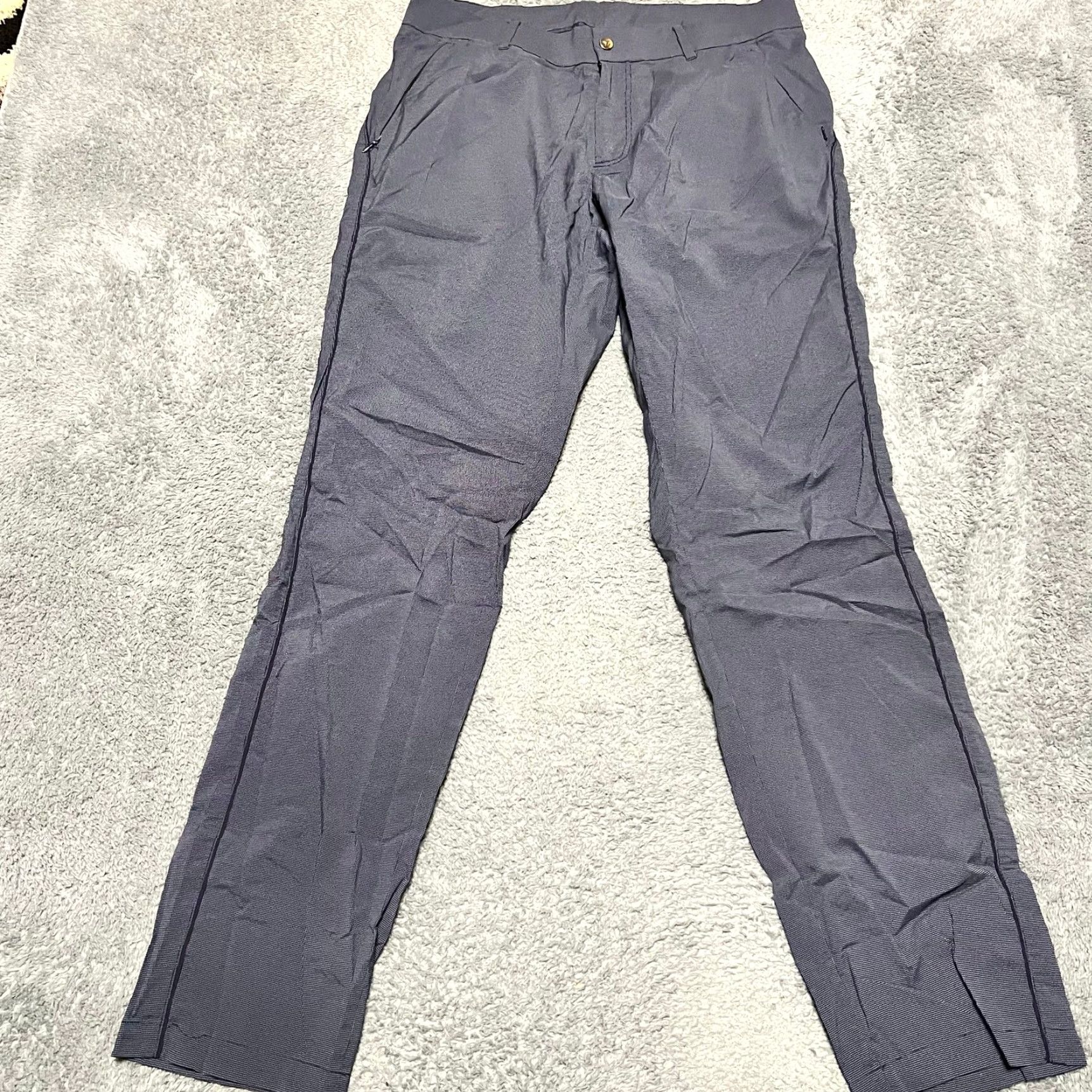 Vintage **Nevermindall Mens Blue Large Golf Performance Check Chino Pants** User: Nevermindall Mens Blue Large Golf Performance Check Chino Pants Size US 33 - 2 Thumbnail