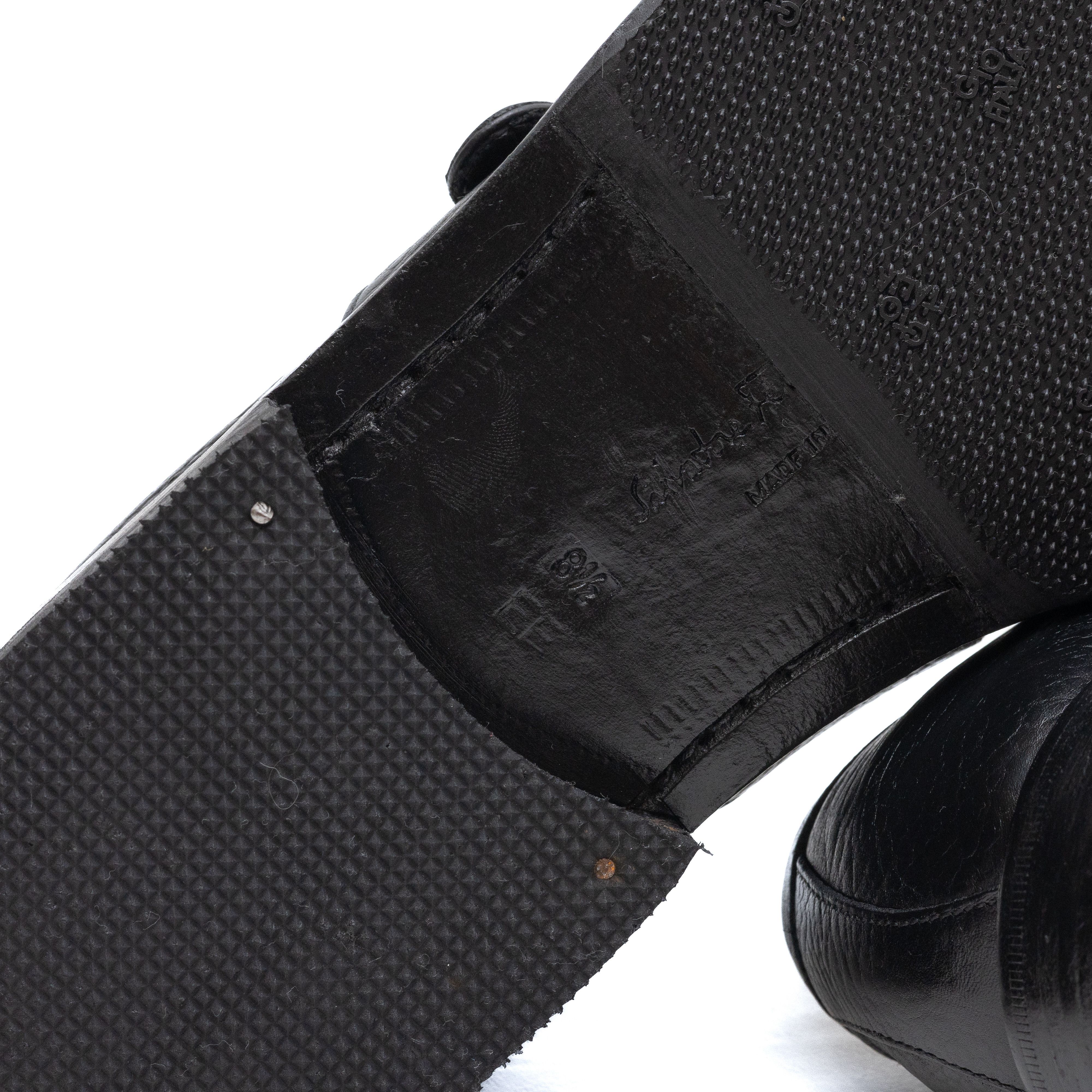 Salvatore Ferragamo SALVATORE FERRAGAMO Vintage Grained Leather Monks Size US 8.5 / EU 41-42 - 8 Thumbnail