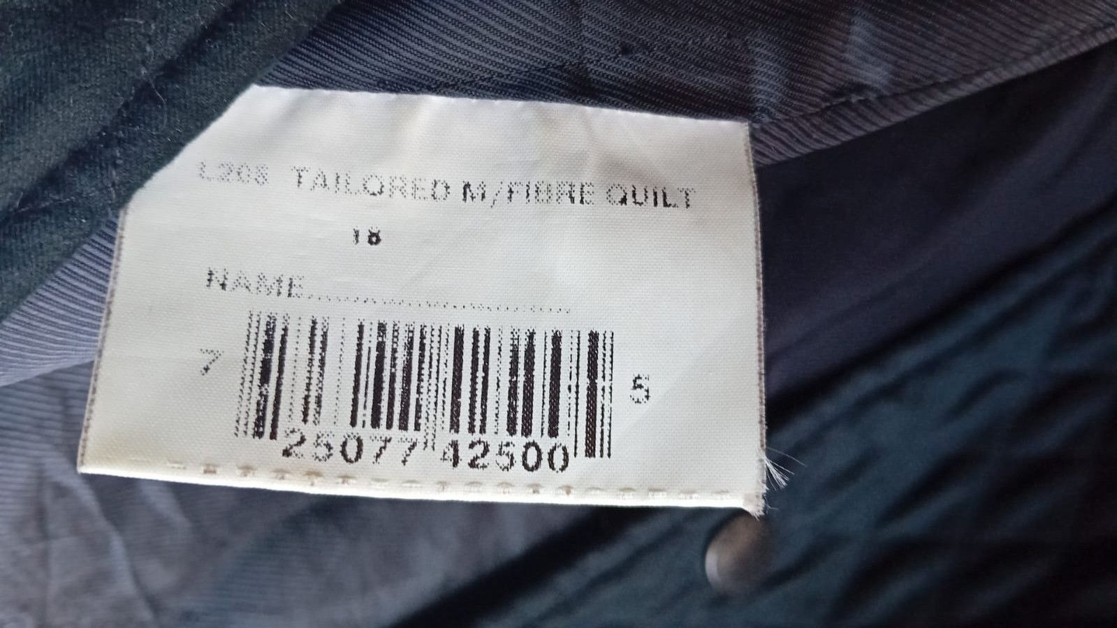 Barbour Barbour L208 Tailored M/Fibre Quilt jacket sz UK18/US14 Size XL / US 12-14 / IT 48-50 - 3 Thumbnail
