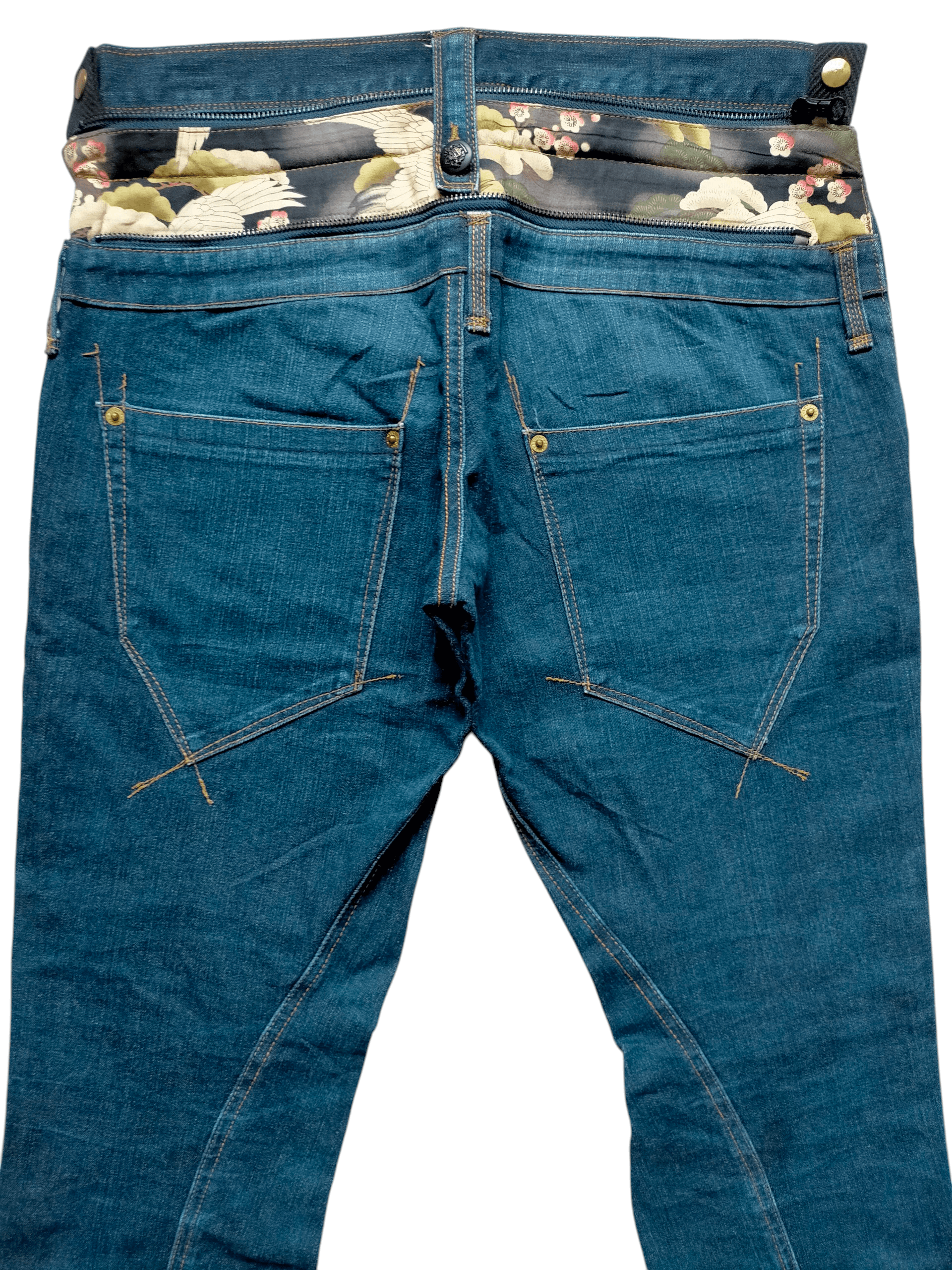 PPFM Vintage PPFM Japan Hidden kimono Zipped Denim pants Size US 32 / EU 48 - 2 Thumbnail