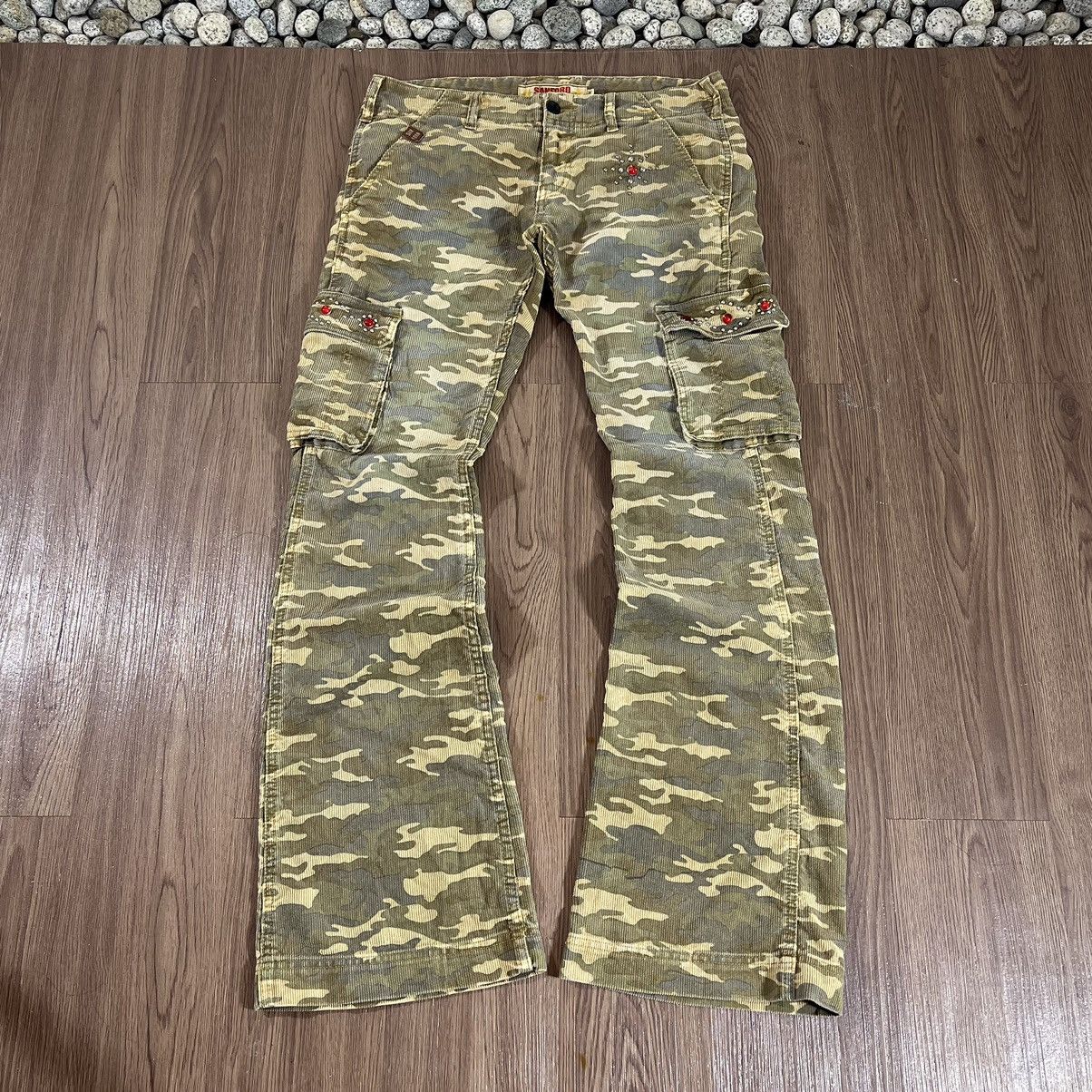 Sanford Camouflage Corduroy Cargo Pants (Size M / W34)