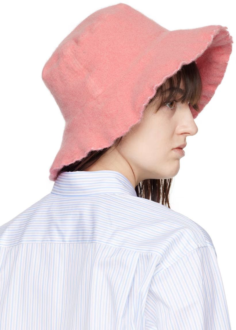 Comme des Garcons SHIRT o1mle1224 Size : OS/Wool Bucket Hat / Cap in Pink Size ONE SIZE - 5 Thumbnail