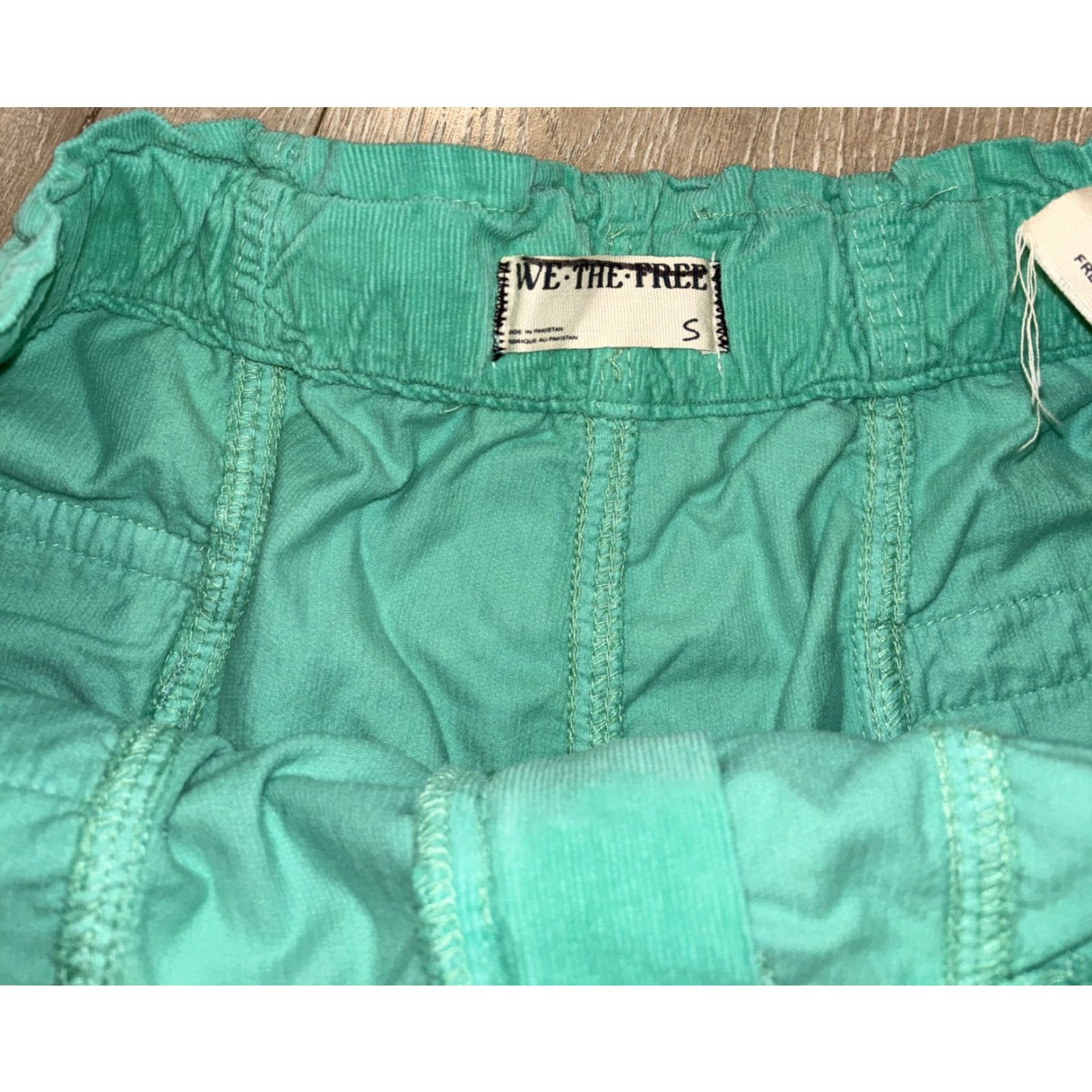 Free People Free People Corduroy Jogger Pants Green Size S Regular Fit 90s Y2K Womens Size 28" / US 6 / IT 42 - 6 Thumbnail