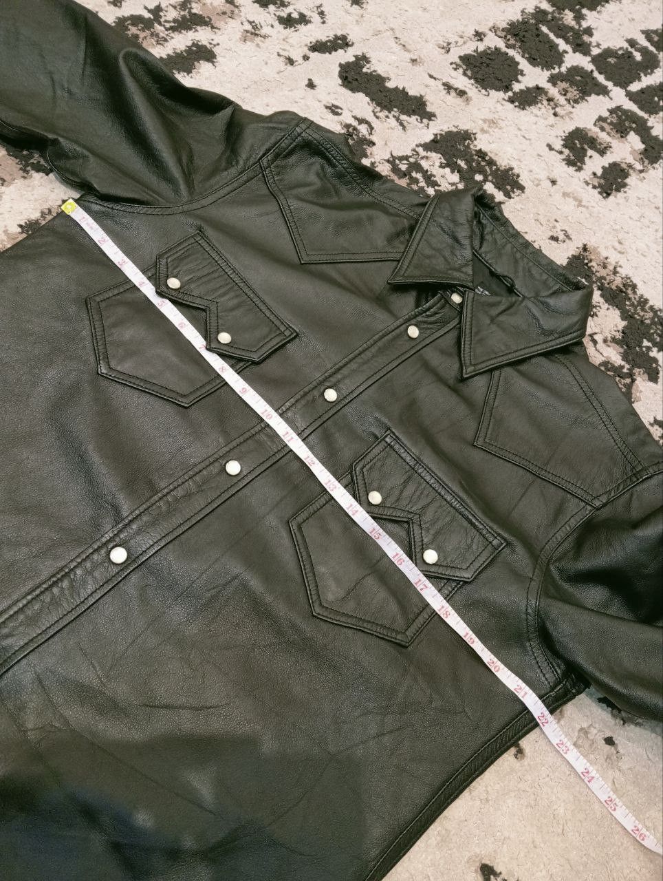 Japanese Brand VINTAGE SHIPS JAPAN COWHIDE LEATHER SHIRT Size US L / EU 52-54 / 3 - 10 Thumbnail