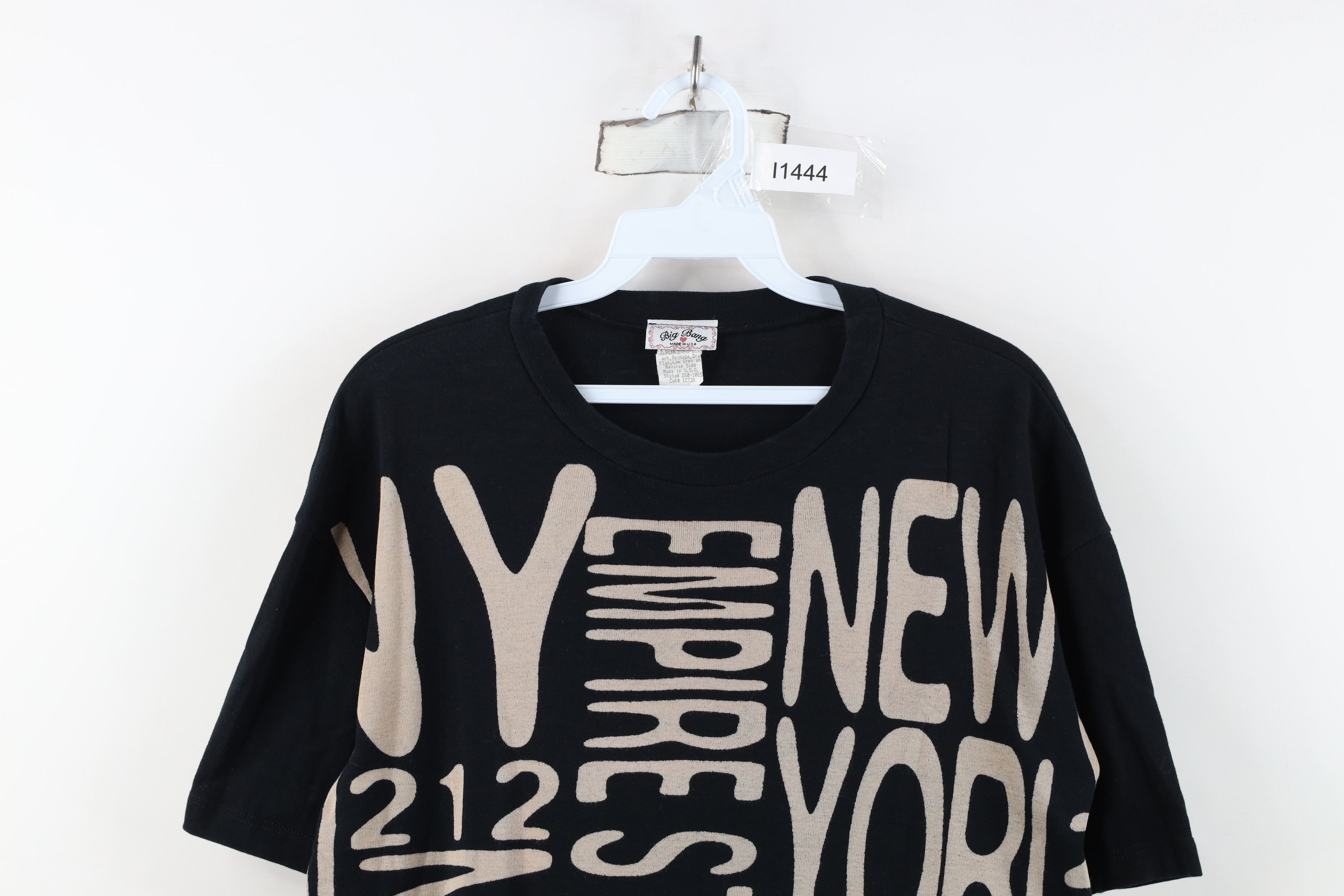 Vintage Vintage 90s Streetwear New York Empire State Knit T-Shirt Size M / US 6-8 / IT 42-44 - 2 Thumbnail