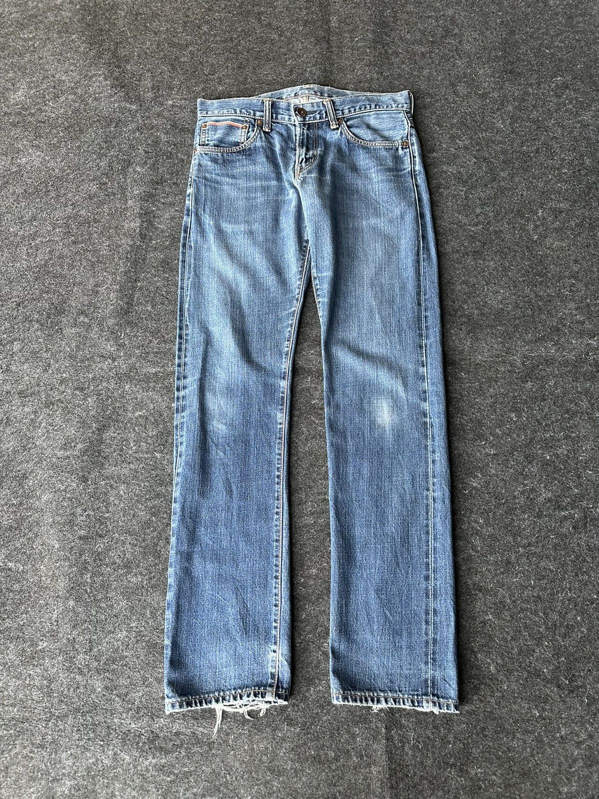 Edwin Vtg Edwin 505zxx Selvedge Redline Faded Denim W31 D411 Size US 31 - 1 Thumbnail