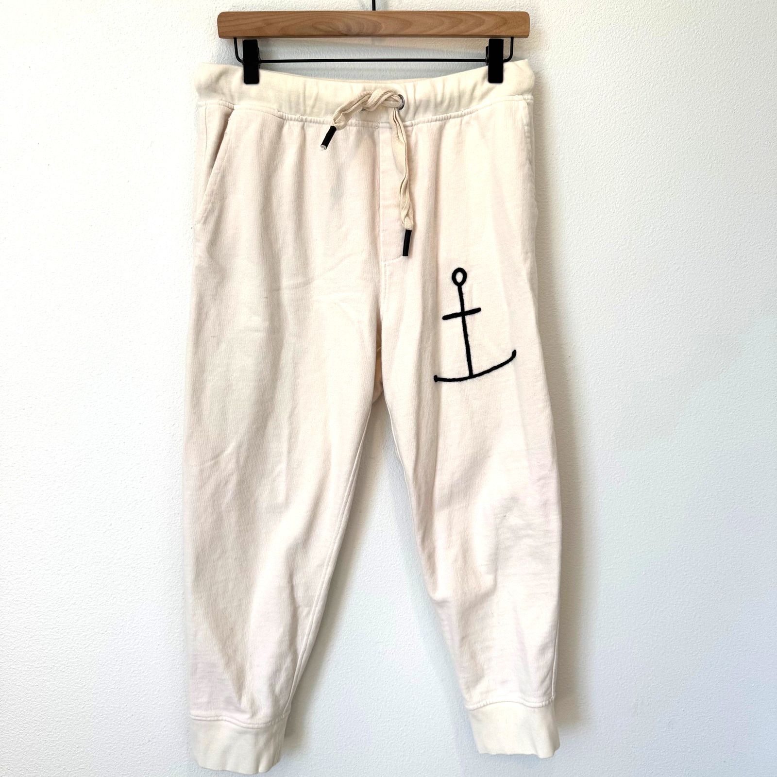 Free People Sandrine Rose x Free People Anchor Embroidered Joggers Size 23" - 1 Thumbnail