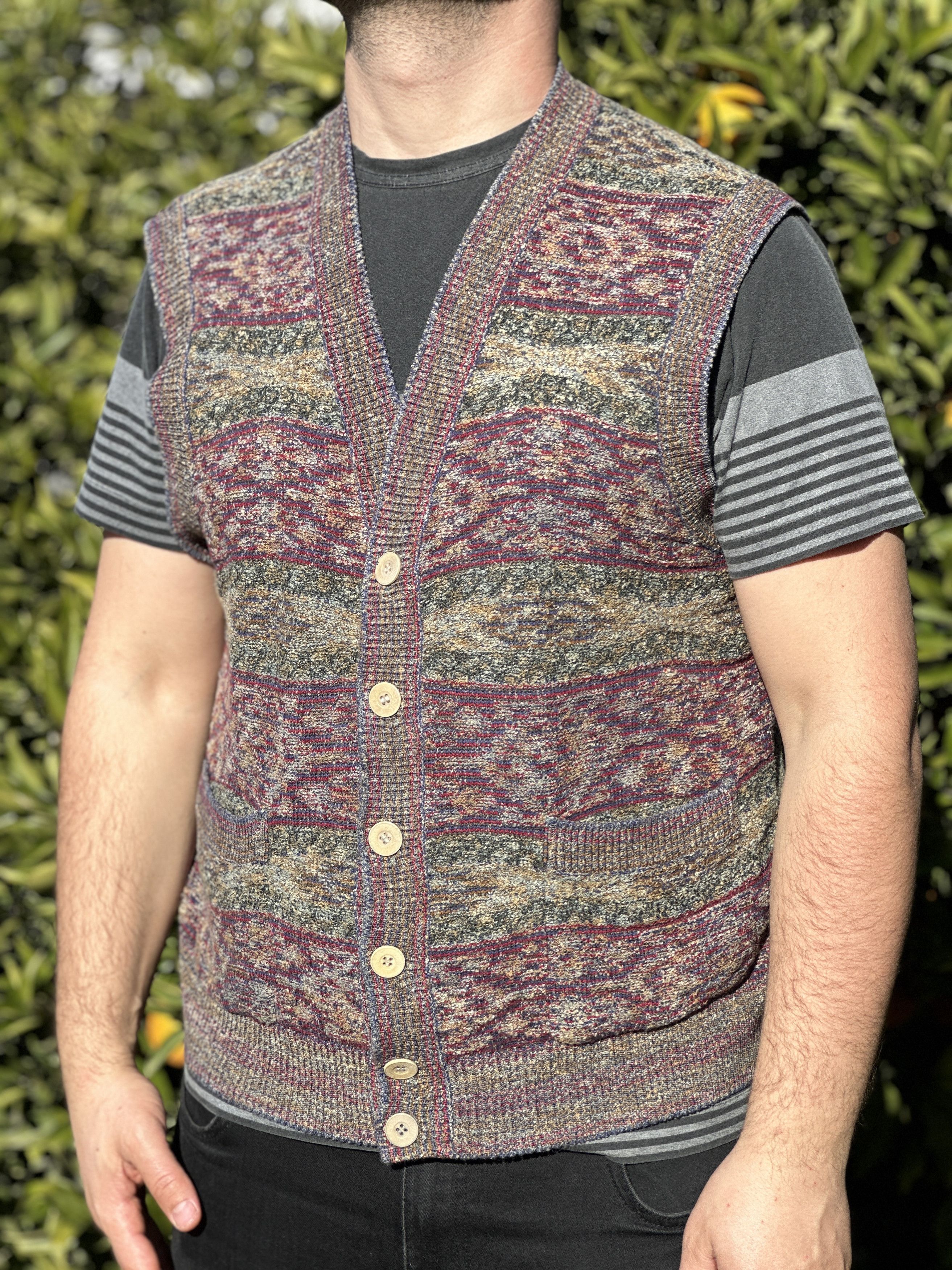 Missoni Missoni Sport Gilet 3D Knit Retro Sweater Vest Size 52 L Size US L / EU 52-54 / 3 - 8 Thumbnail