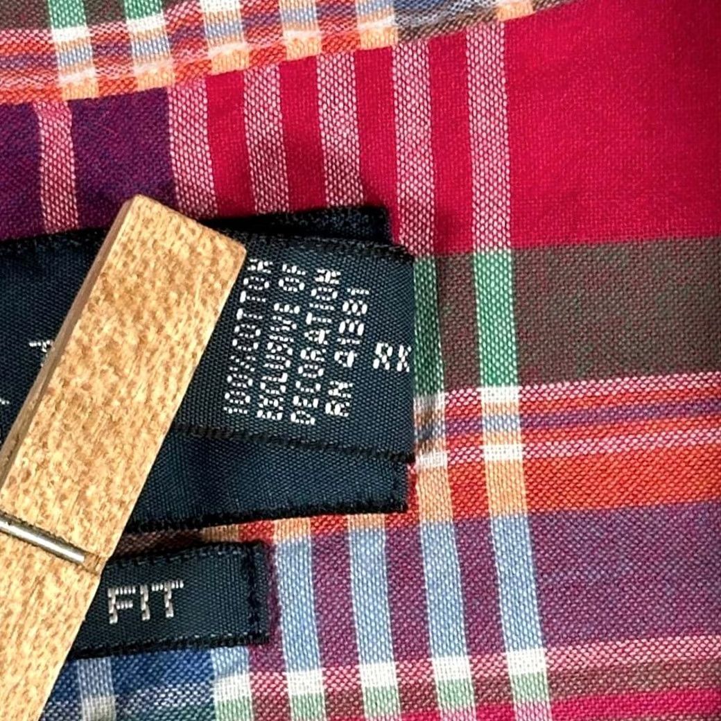 Ralph Lauren VINTAGE Ralph Lauren Shirt Adult 2XL Plaid Madras Pink Green Blue 90s Button-Up Short Sleeve Casual Mens Size US XXL / EU 58 / 5 - 7 Thumbnail