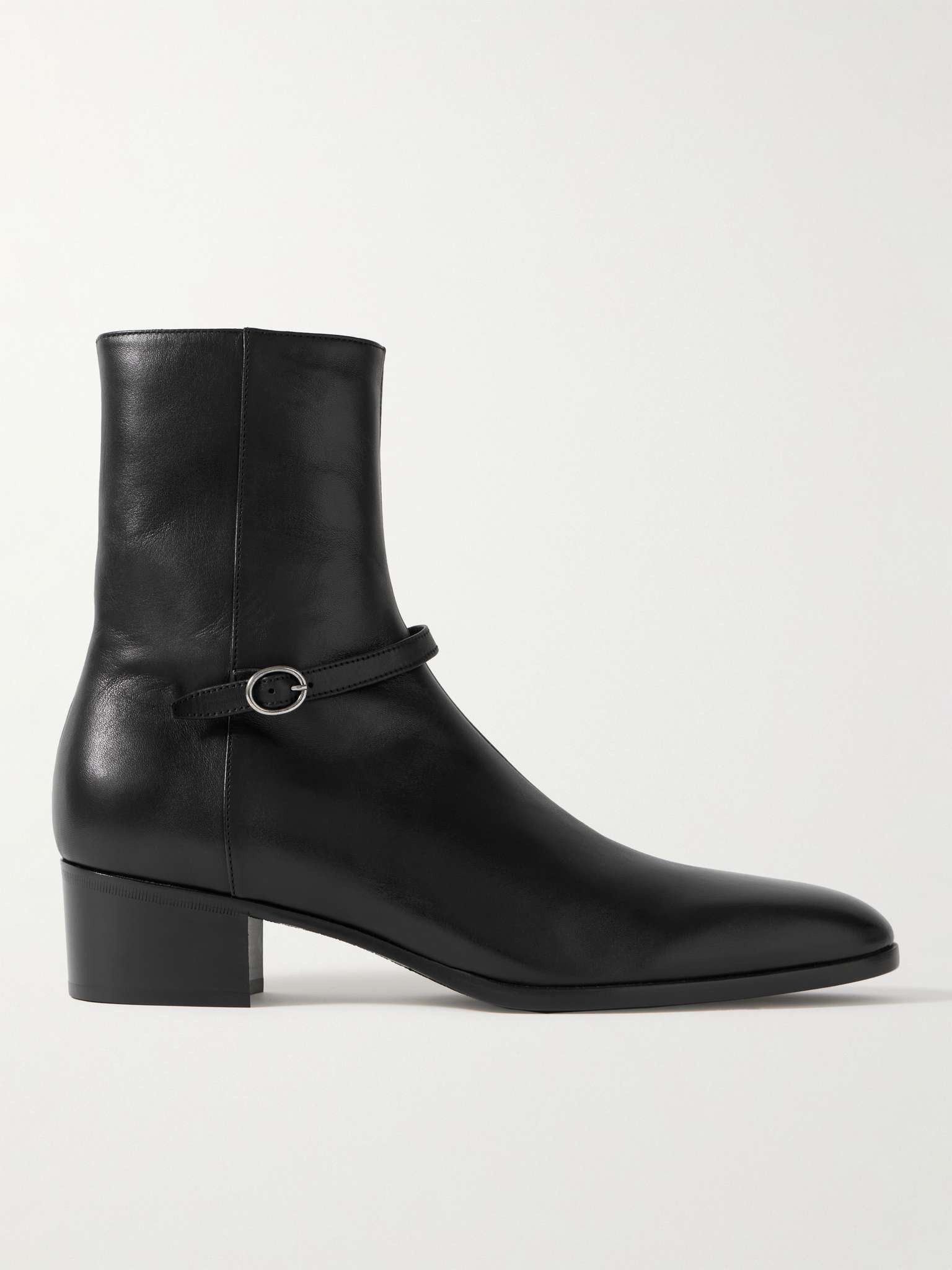 Saint Laurent Paris o1s1wg110325 755986 Vlad Buckled Leather Boots in Black Size US 10 / EU 43 - 1 Thumbnail