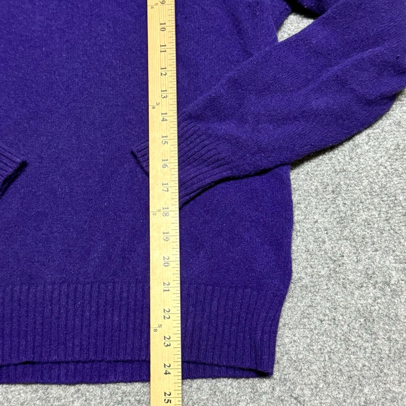 Ralph Lauren VINTAGE Ralph Lauren Sweater Shirt Men M Purple Merino Wool Angora Shawl Collar Pullover 90s Classic Preppy Size US M / EU 48-50 / 2 - 7 Thumbnail
