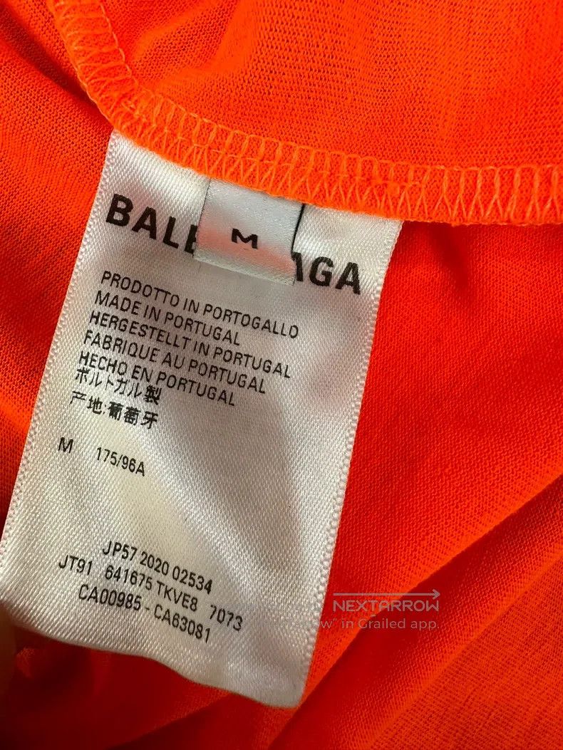 Balenciaga Balenciaga Orange Cola Short Sleeve, Size M Size US M / EU 48-50 / 2 - 5 Thumbnail