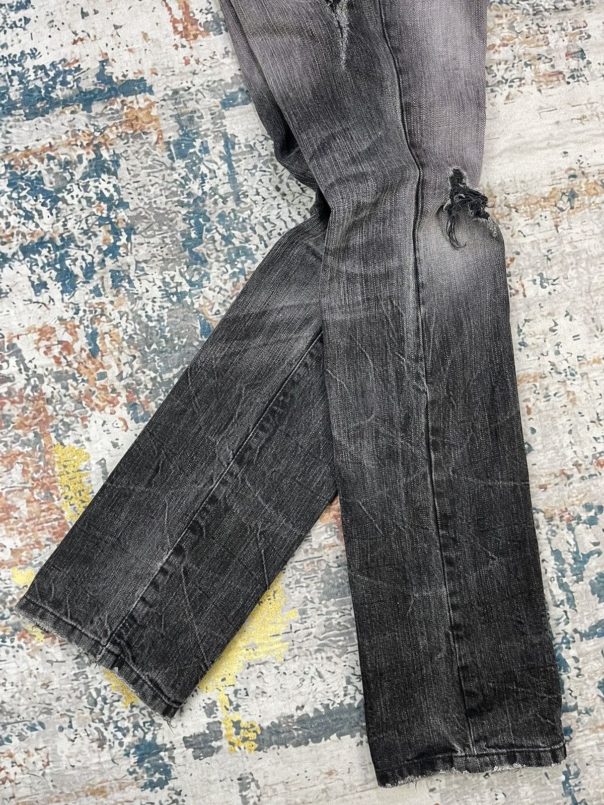 GOSTAR DE FUGA Hysteric Inspired Fuga Distressed Torn Jeans Size 32" / US 10 / IT 46 - 3 Thumbnail